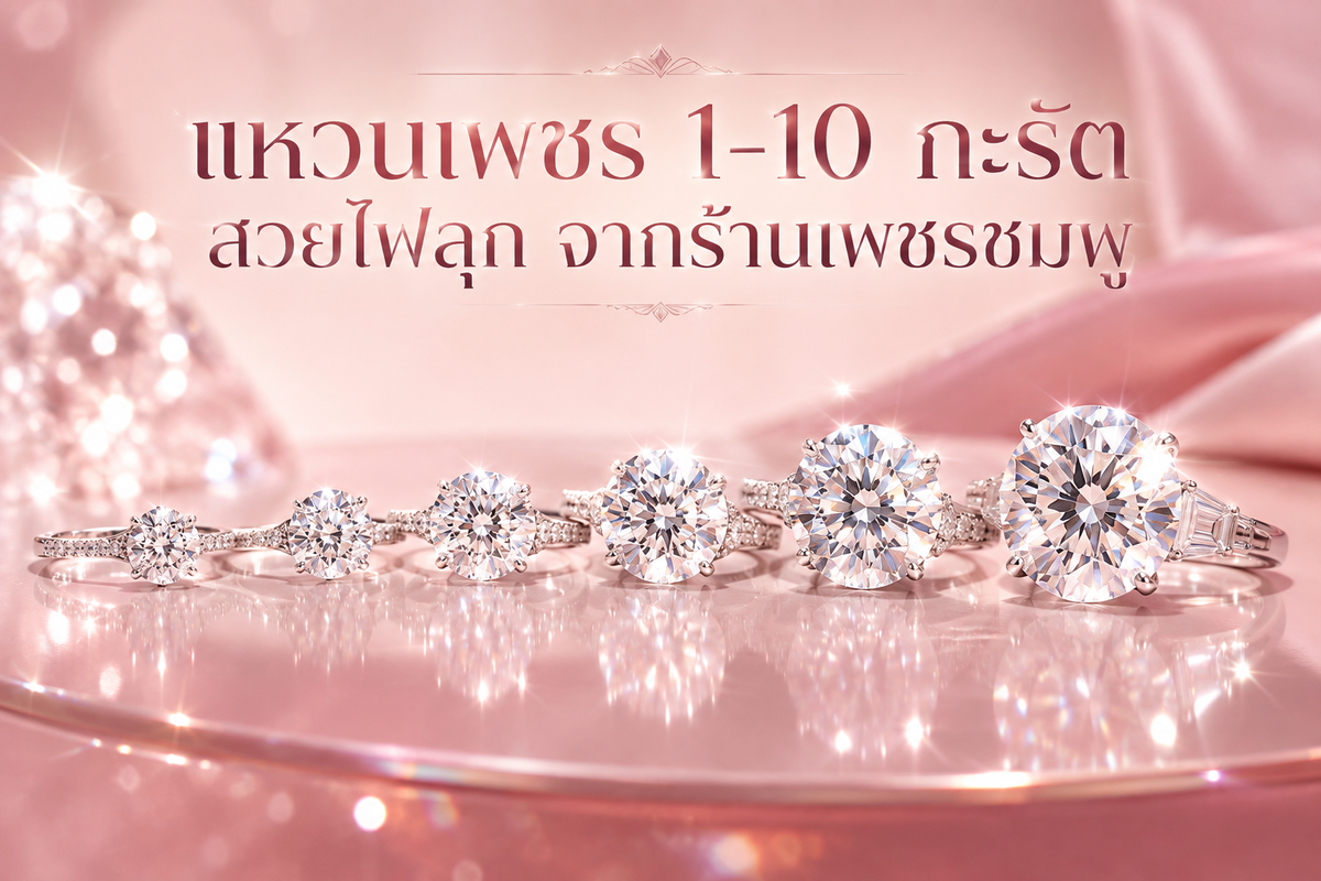 เพชรชมพู จิวเวลรี่ ร้านเพชรของคนรุ่นใหม่ที่สืบทอดธุรกิจอัญมณีและเครื่องประดับเพชรจากรุ่นสู่รุ่น ภายใต้แนวคิด “ร้านเพชรรุ่นใหม่ ของคนรุ่นใหม่” โดยผ่านการเจียระไนทางความคิดและการลงมือปฏิบัติจริงจากครอบครัว จนกลายเป็นร้านเพชรที่โดดเด่นและเก่งมากเรื่องเพชรเม็ดใหญ่ และพลอยสวยหายาก สำหรับคู่บ่าวสาวที่กำลังมองหาแหวนแต่งงานเพชร หรือเครื่องประดับเพชร วันนี้ เรามีรูปแบบและความหมายของแหวนเพชร มาแนะนำเป็นความรู้ค่ะ