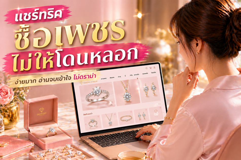 มือใหม่ ซื้อเพชรยังไงไม่ให้โดนหลอก ห้ามพลาดเลยรับรองว่าอ่านจบเข้าใจทันที เทคนิคดีๆ แบบนี้ต้องรู้ไว้จะได้ไม่ดราม่า เรามักเห็นข่าวเกี่ยวกับการซื้อเพชรปลอมบ่อยๆ ตั้งใจซื้อเพชรแท้แต่ได้เพชร LAB มาซะงั้น เพชร LAB (Lab-Grown Diamond) หมายถึงเพชรที่สร้างขึ้นมาในห้องแล็บ เลียนแบบเพชรแท้ธรรมชาติ ไม่ว่าจะเป็นเรื่องของโครงสร้าง การเล่นไฟ รวมไปถึงความแข็งในระดับ 10 เท่ากันตามสเกล Mohs แต่สิ่งที่ไม่เหมือนกันคือ ราคาและคุณค่าทางด้านจิตใจ เพชรแล็บมีราคาต่ำกว่าเพชรแท้ 30-70%