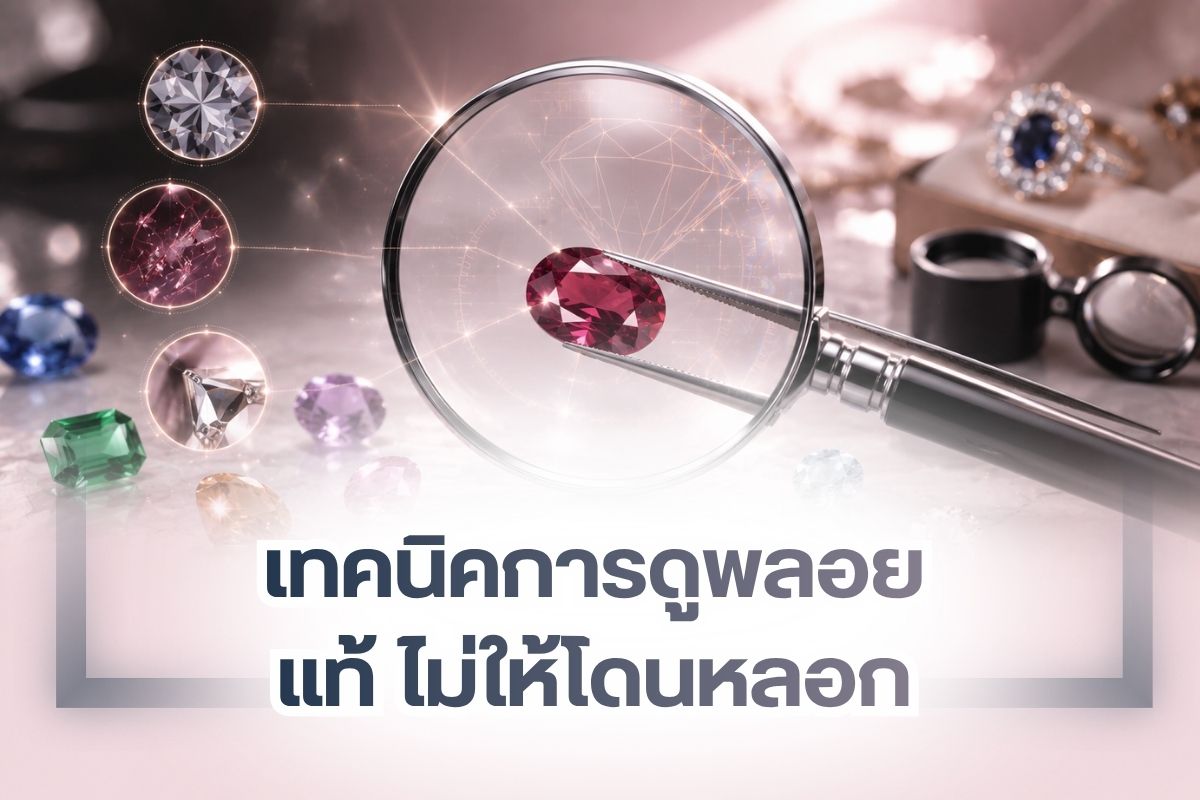 พลอยคืออัญมณีที่มีสีสันหลากหลาย ให้ความสวยงามที่โดดเด่นและเนื้อสัมผัสมีความคล้ายคลึงกับเพชร แต่จะแตกยอดออกเป็นประเภทต่าง ๆ ที่จะให้สีสันแตกต่างกันออกไป ซึ่งพลอยแท้นั้นราคาจะค่อนข้างสูง จึงก่อกำเนิดเป็นพลอยปลอมราคาถูกในท้องตลาด เพื่อนำมาตกแต่งเครื่องประดับและเสื้อผ้าแฟชั่นยุคนี้กันมากขึ้น ดังนั้นถ้าคุณต้องการพลอยแท้เพื่อนำมาทำเครื่องประดับตามแบบที่คุณต้องการ ควรใช้วิธีการดูพลอยดังต่อไปนี้