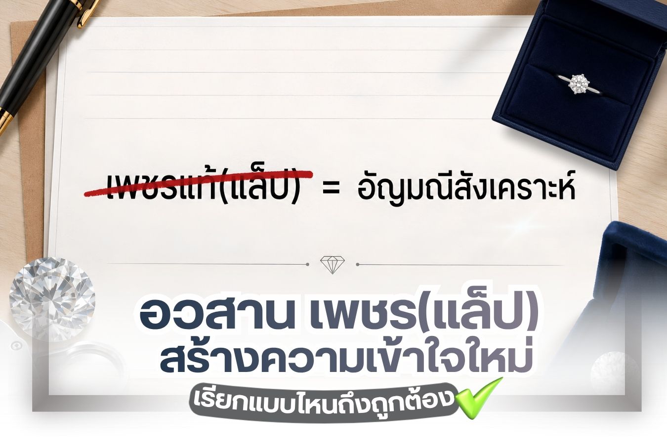 ต่อไปนี้ห้ามเรียกเพชร Lab-Grown Diamond ว่าเป็นเพชรแท้แล้ว รู้หรือไม่ ถ้ายังเรียกกันสุ่มสี่สุ่มห้าแบบนี้ อาจเข้าข่ายผิดกฎหมายเรื่องการหลอกลวงผู้บริโภค