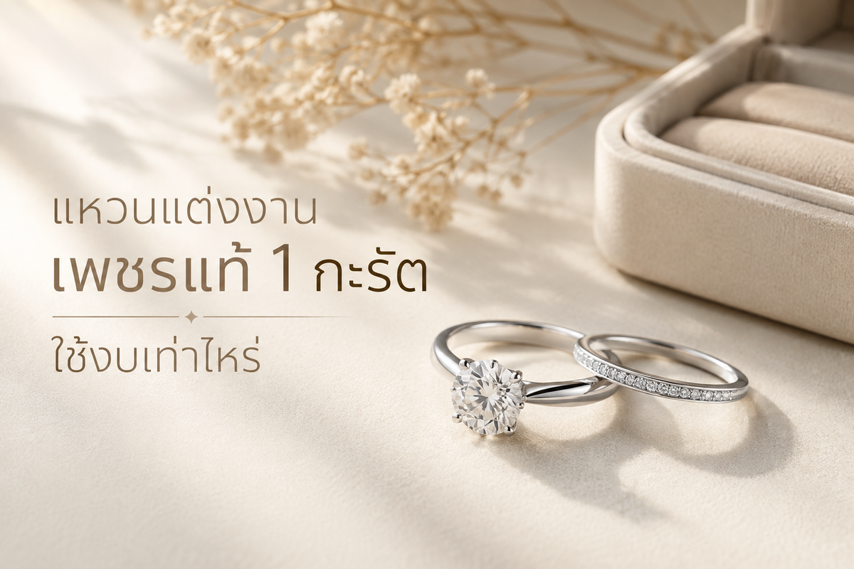 “แต่งงาน” คือการเริ่มต้นชีวิตครอบครัว ที่คนสองคนพร้อมจะใช้ชีวิตคู่ร่วมกัน แหวนแต่งงานเพชรความประทับใจในวันสำคัญที่มากด้วยมูลค่าและคุณค่า เป็นความทรงจำที่คงเหลือไว้เป็นสัญลักษณ์ของความรักนิรันดร์ และเชื่อว่าเจ้าบ่าวทุกคนก็ต้องพิถีพิถันคัดสรรแหวนแต่งงานที่ดีที่สุด สวยที่สุด น้ำหนักของเพชรตามงบประมาณที่ต้องการ เพื่อเป็นสื่อรักแทนใจให้คนรักในวันสำคัญ