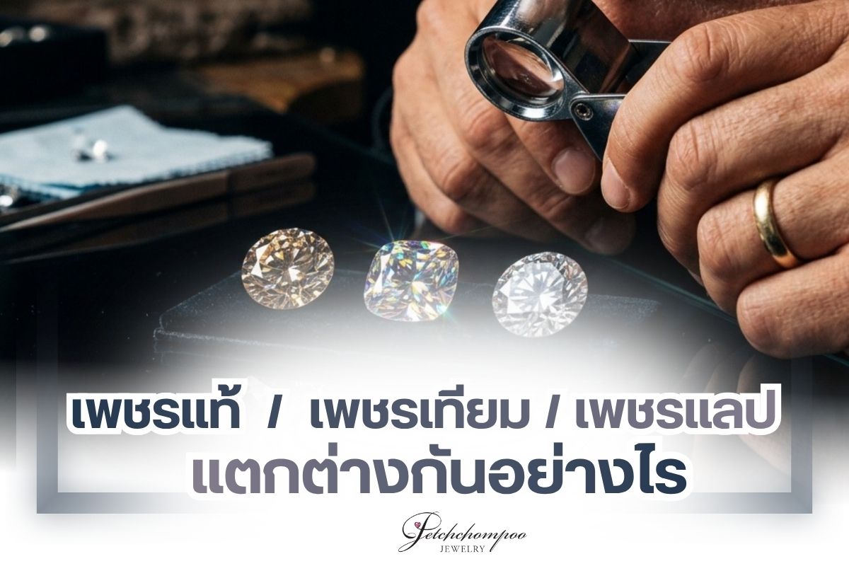 “เพชร”  เป็นอัญมณีและเครื่องประดับที่มีค่า ราคาสูง สวยงามโดดเด่น สามารถนำมาออกแบบเป็นเครื่องประดับได้หลายรูปแบบและหลายประเภท ทำให้เพชรเป็นเครื่องประดับที่ได้รับความนิยมเป็นอย่างมาก การดีไซน์ที่มีเอกลักษณ์ทำให้สวมใส่ได้ทั้งผู้หญิงผู้ชาย คุณภาพของเพชรที่แตกต่างกันส่งผลให้เครื่องประดับเพชรมีหลายเกรดหลายราคา อีกทั้งยังมีเครื่องประดับเพชรเทียมที่ลอกเลียนแบบเพชรแท้ จนแทบจะแยกกันไม่ออกว่าเครื่องประดับชิ้นไหนเป็นเพชรแท้หรือเพชรเทียมออกมาจำหน่าย