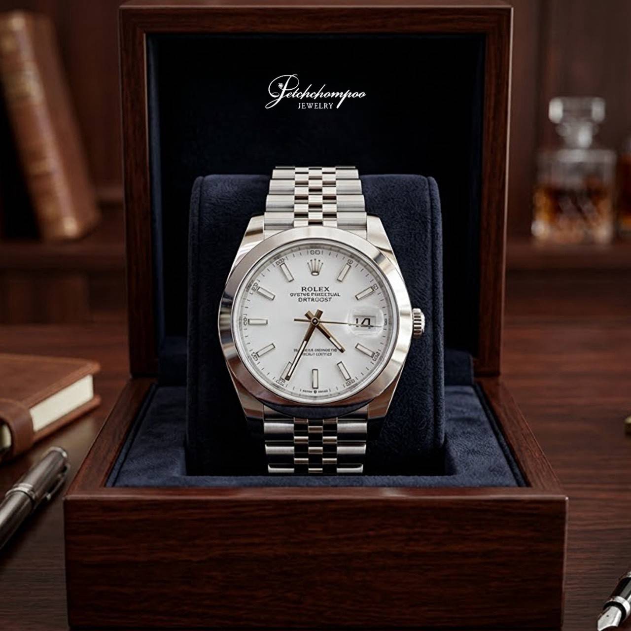 [26576] Rolex Datejust 41 White Steel Jubilee 126300  459,000 