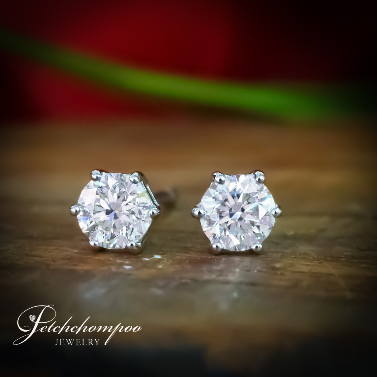 [26913] 0.50 Carat F Color HRD Certified diamond earring Discount 139,000