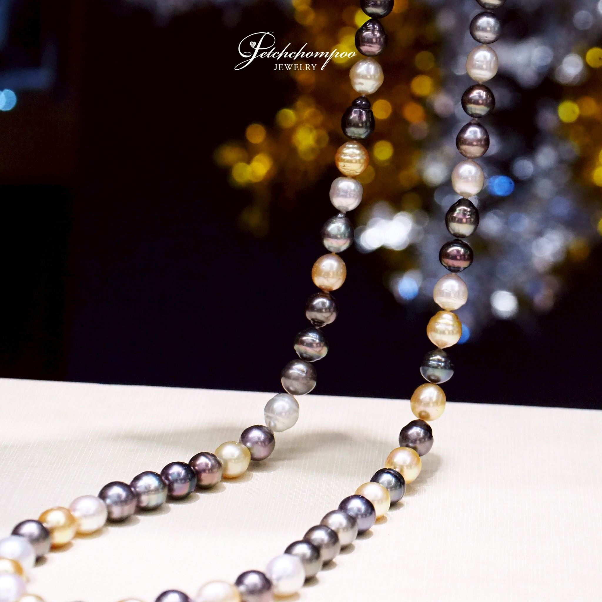 [014356] สร้อยคอไข่มุกเซ๊าซีสลับสี 10-12 มิล ลดราคาเหลือ 89,000
