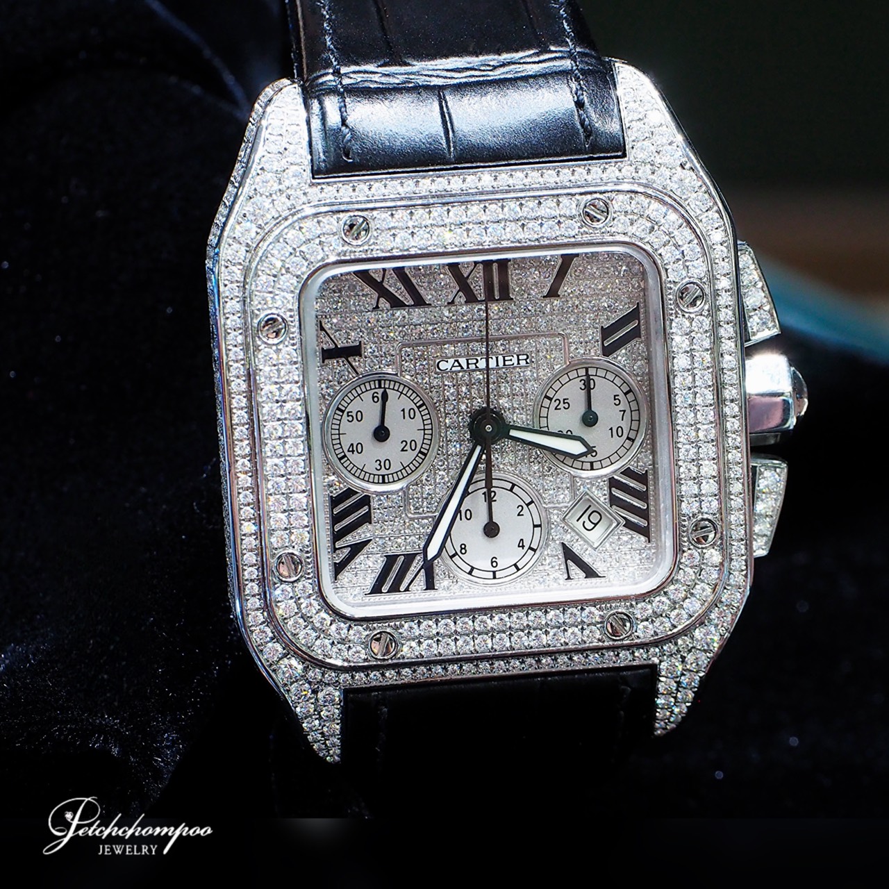 [30818] Cartier Santos 100 XL Chronograph  255,000 