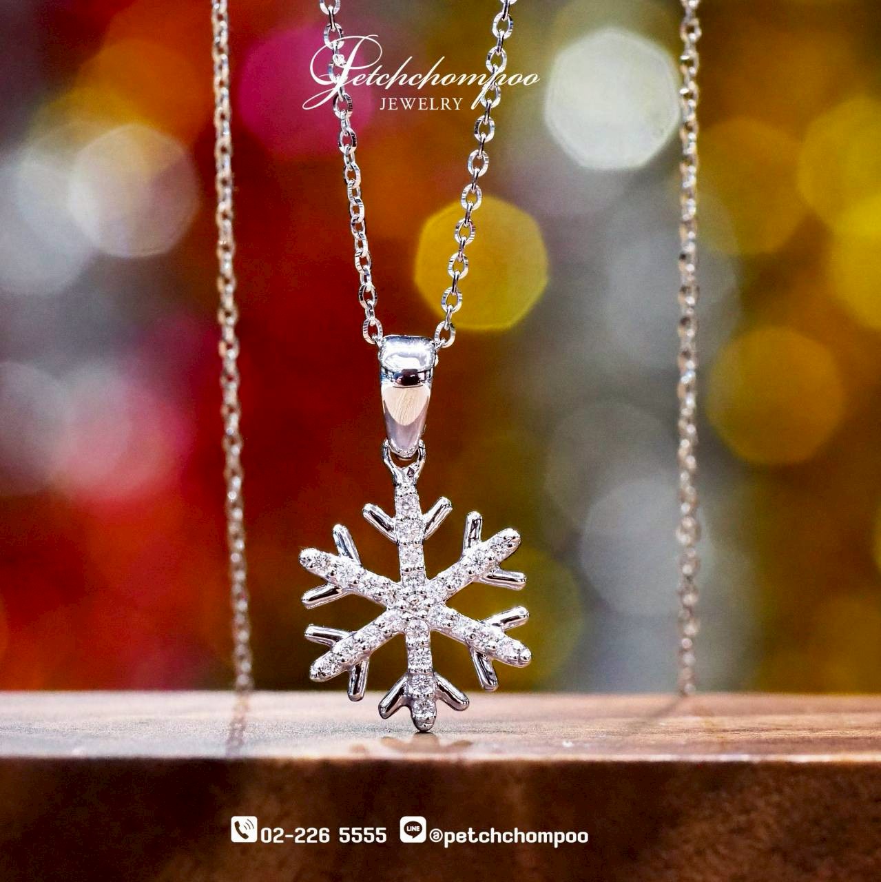 [30026] Snowflake Whisper™ 0.12 carat Diamond Pendant Necklace Discount 19,900