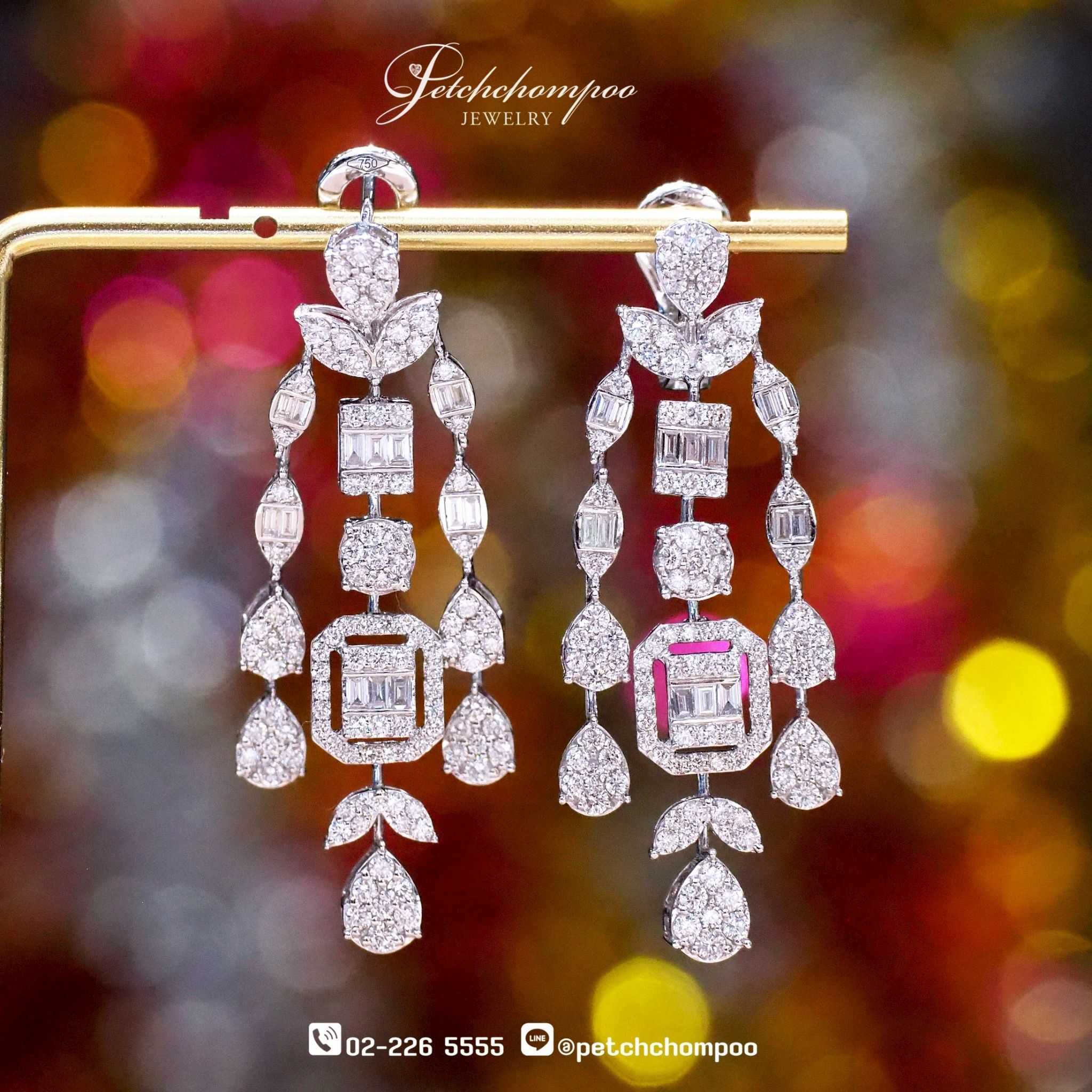 [30127] Gatsby Glam Drop™ — 3.64 ct Diamond Chandelier Earrings  199,000 