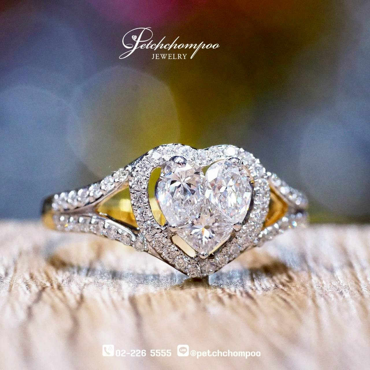 [30034] Heart Symphony™ 1.04 carat Diamond Ring – 2-Carat Illusion Look  49,000 