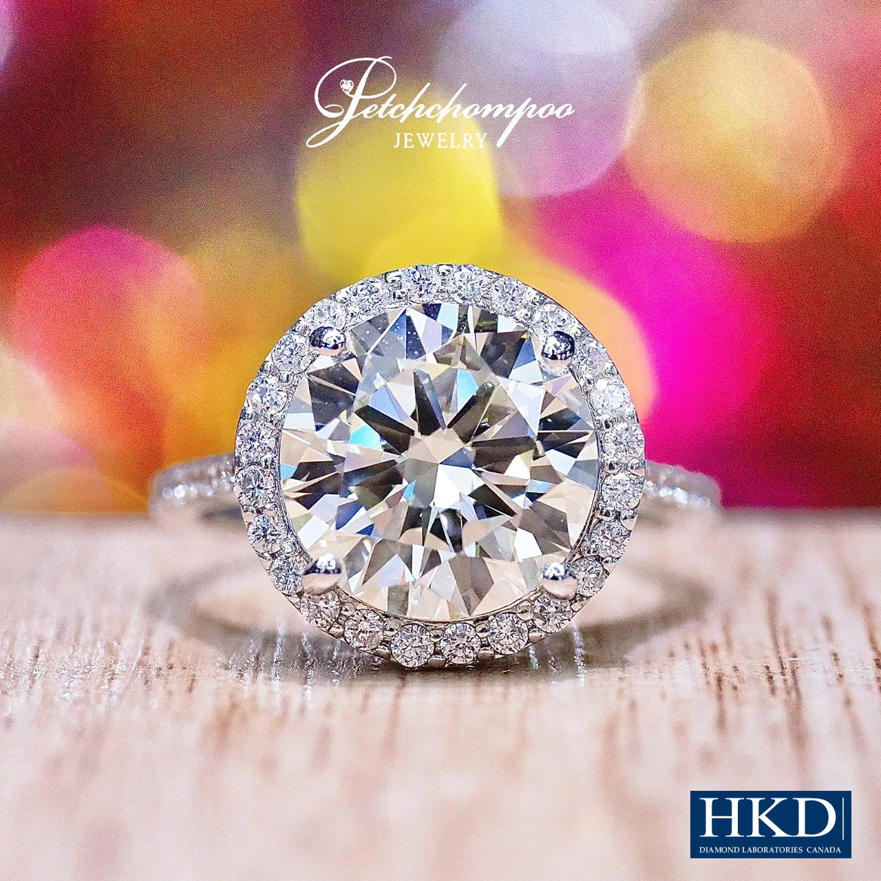 [28510] “Celestial Crown™” Diamond Ring 4.09 Carats |  I VVS 3EX HKD Discount 990,000