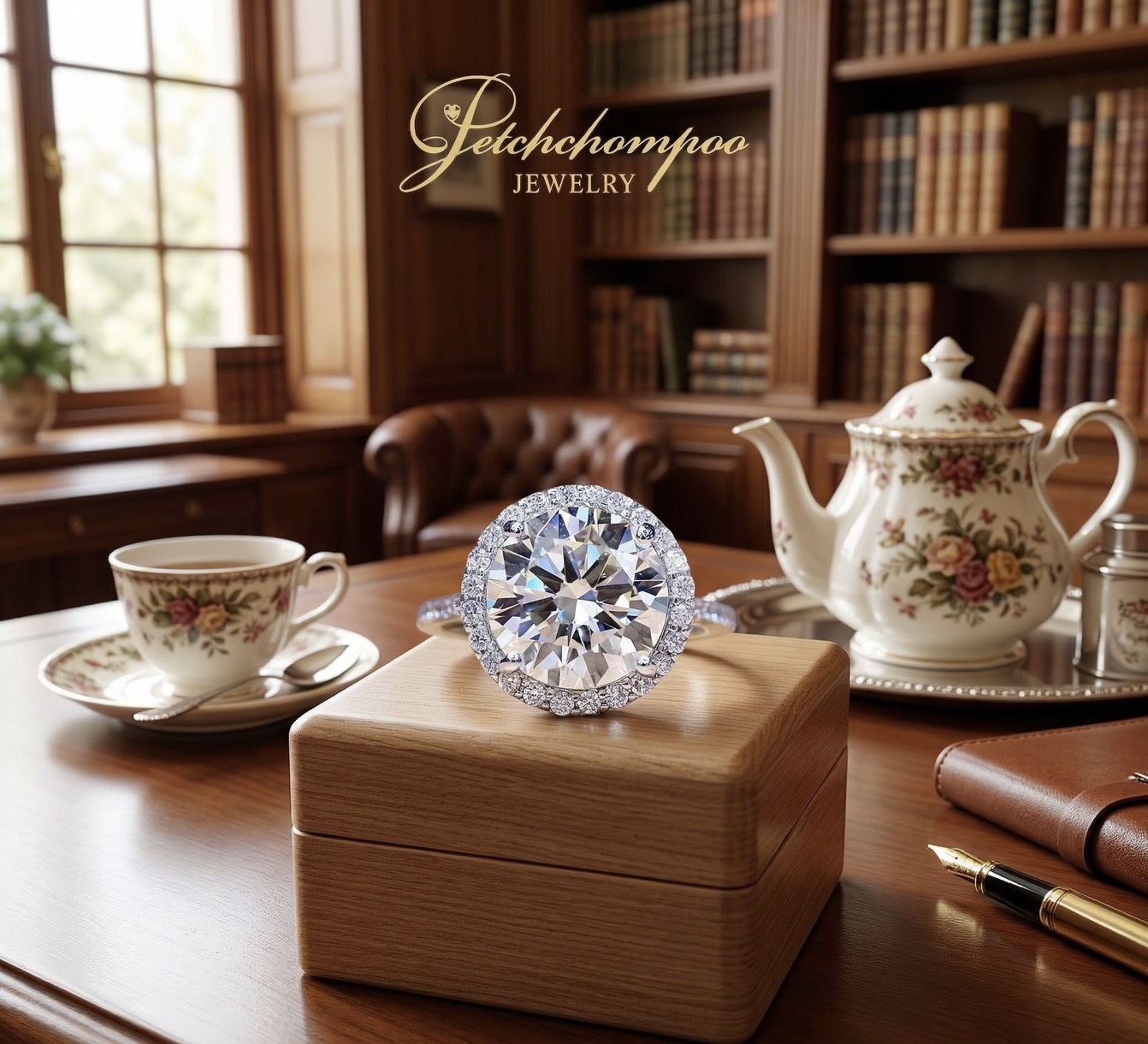 [28510] “Celestial Crown” Diamond Ring 4.09 Carats |  I VVS 3EX HKD Discount 890,000