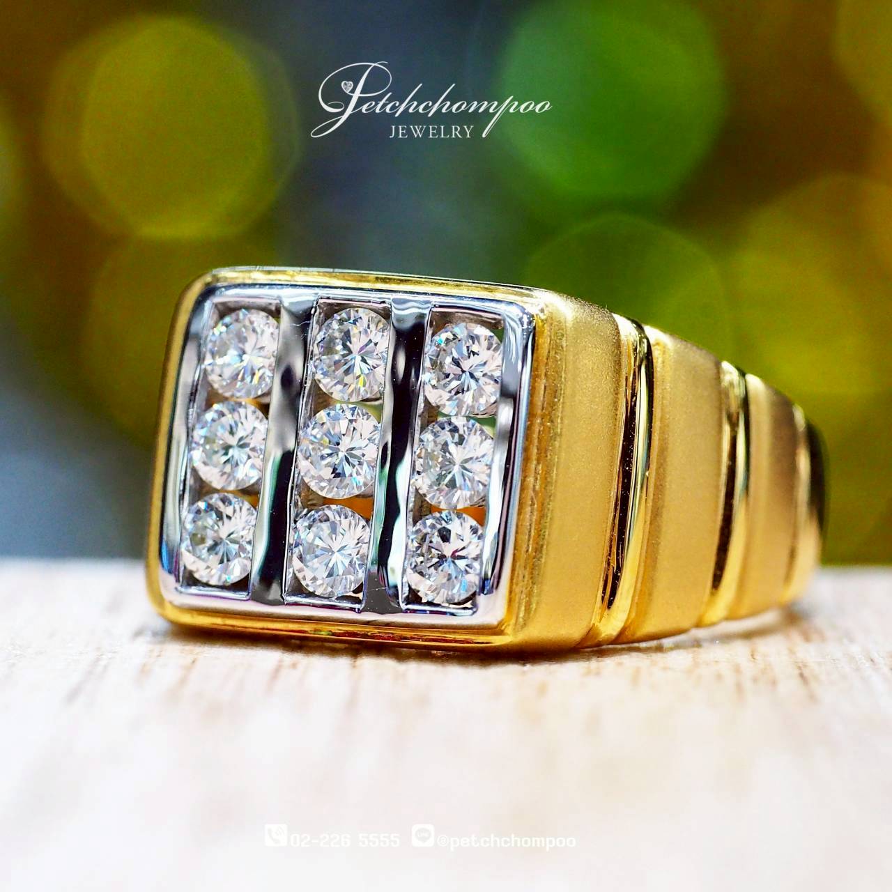 [30395] แหวนผู้ชายฝังเพชร Regal Valor™ 0.90 กะรัต  79,000 