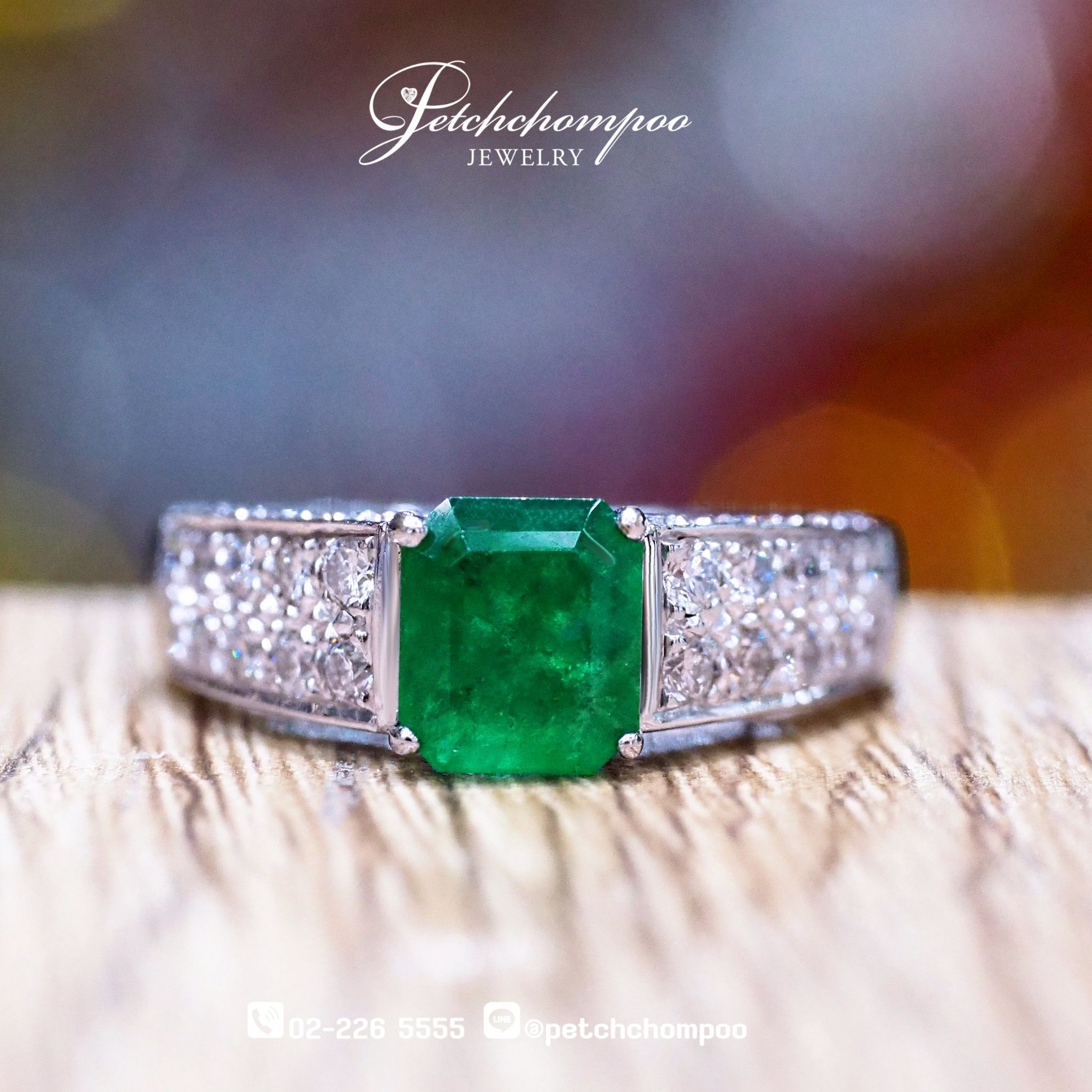 [023829] Eemerald with diamond ring  49,000 