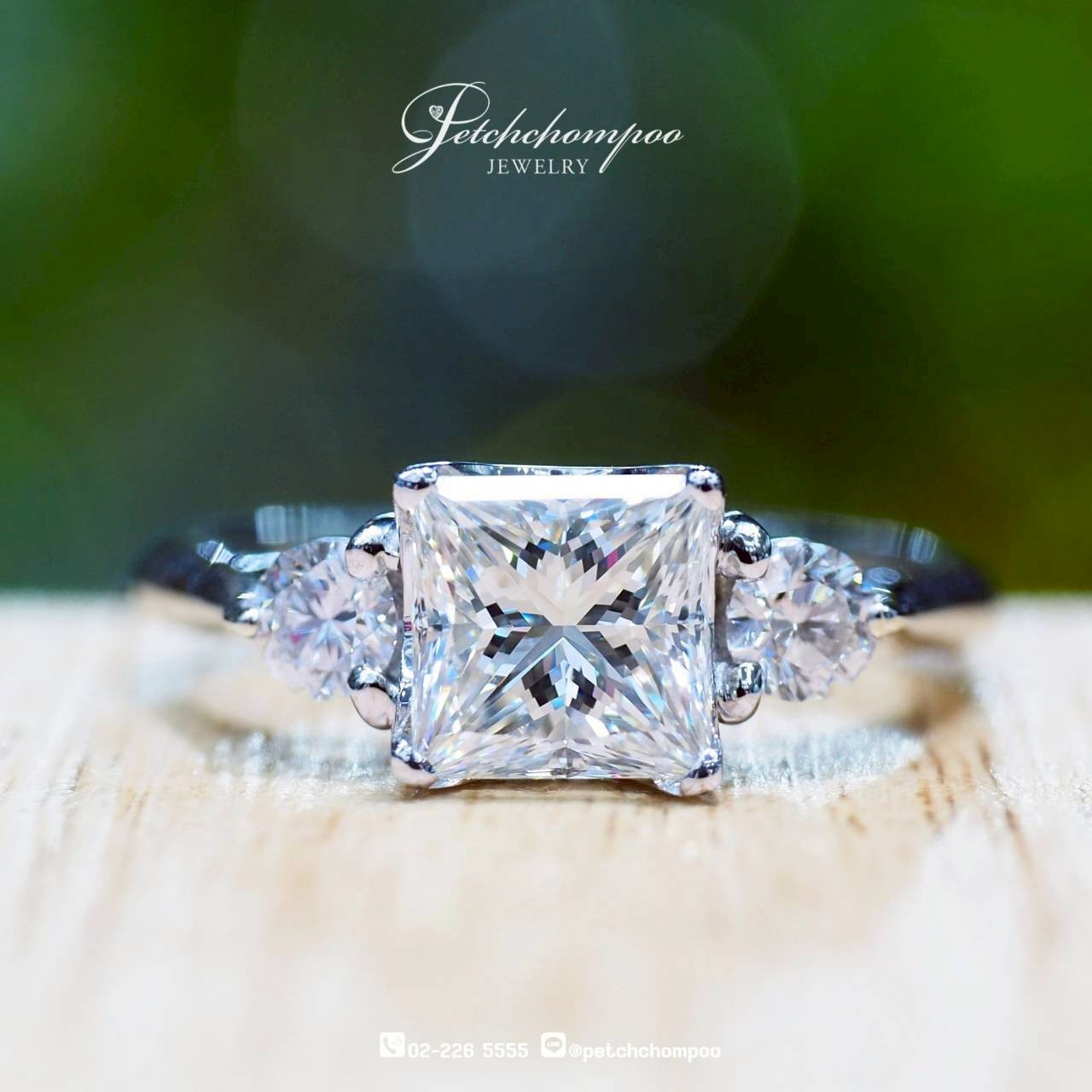 [30221] แหวนเพชร Princess Radiance™ 1.61 กะรัต ลดราคาเหลือ 199,000