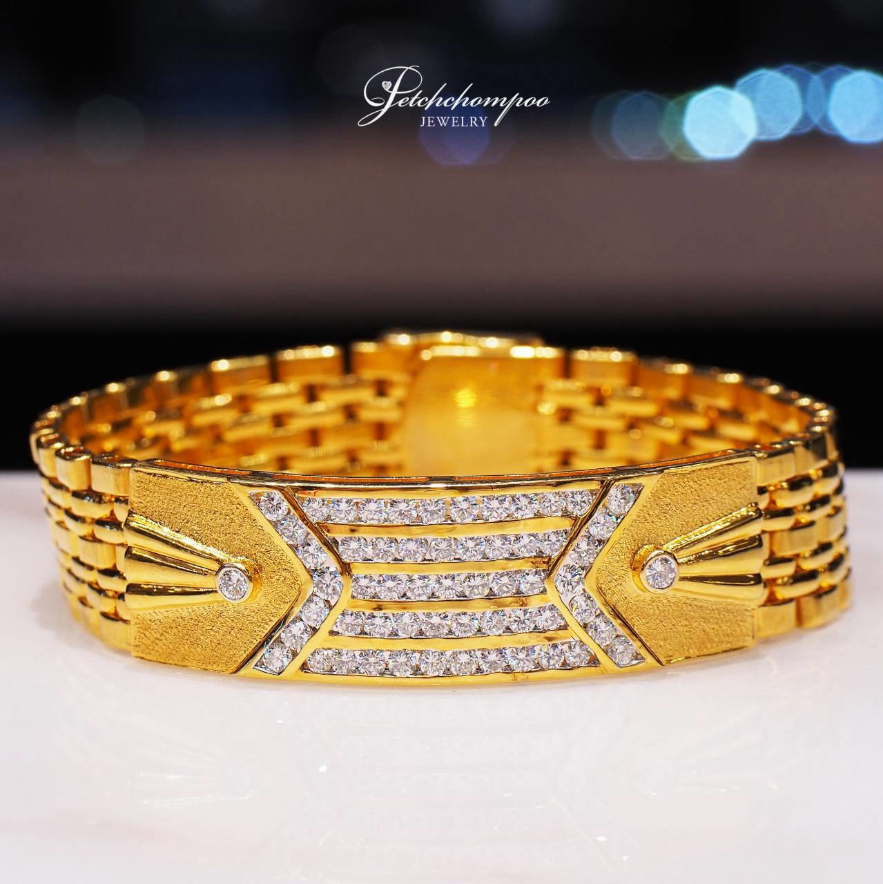 [31131] Men's Wide Diamond Bracelet  389,000 