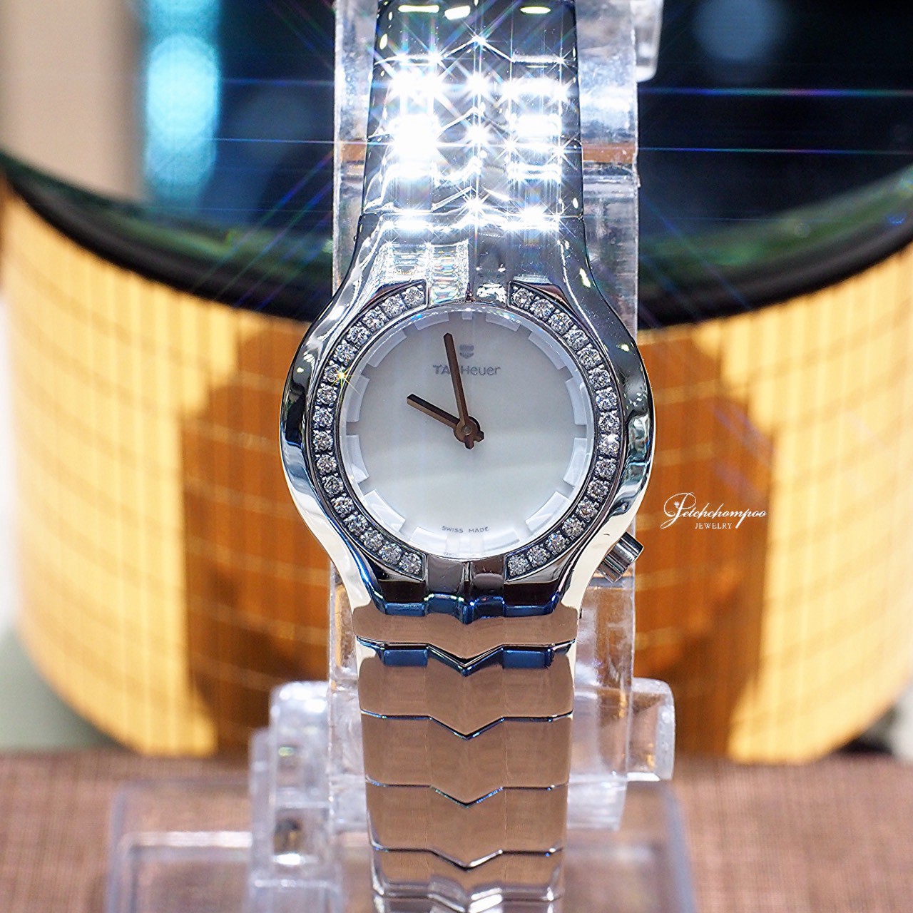 [31080] TAG Heuer Alter Ego 28mm – Original Factory Diamond Bezel  29,000 