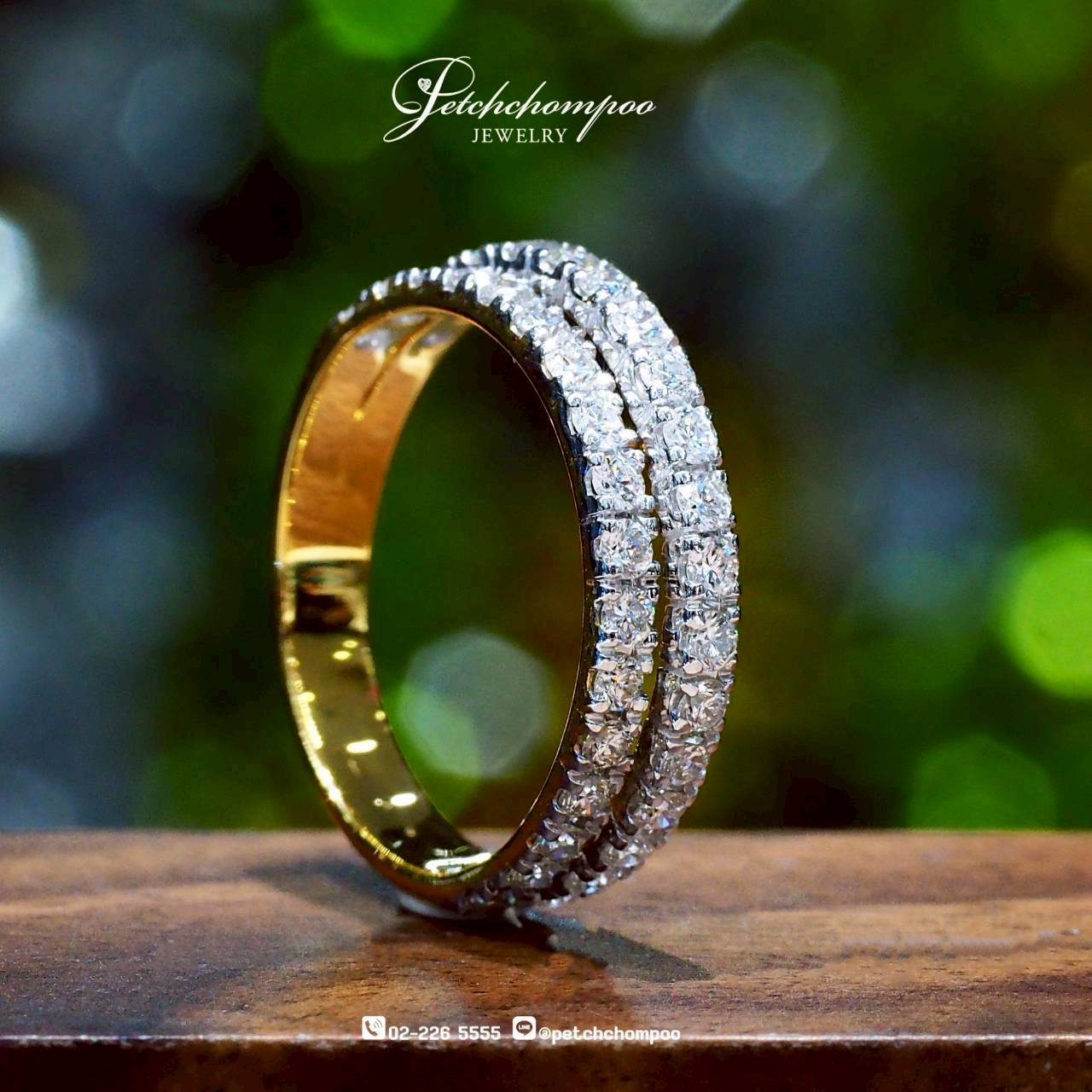 [30399] แหวนเพชรสองแถว Twin Brilliance™0.70 กะรัต  29,000 