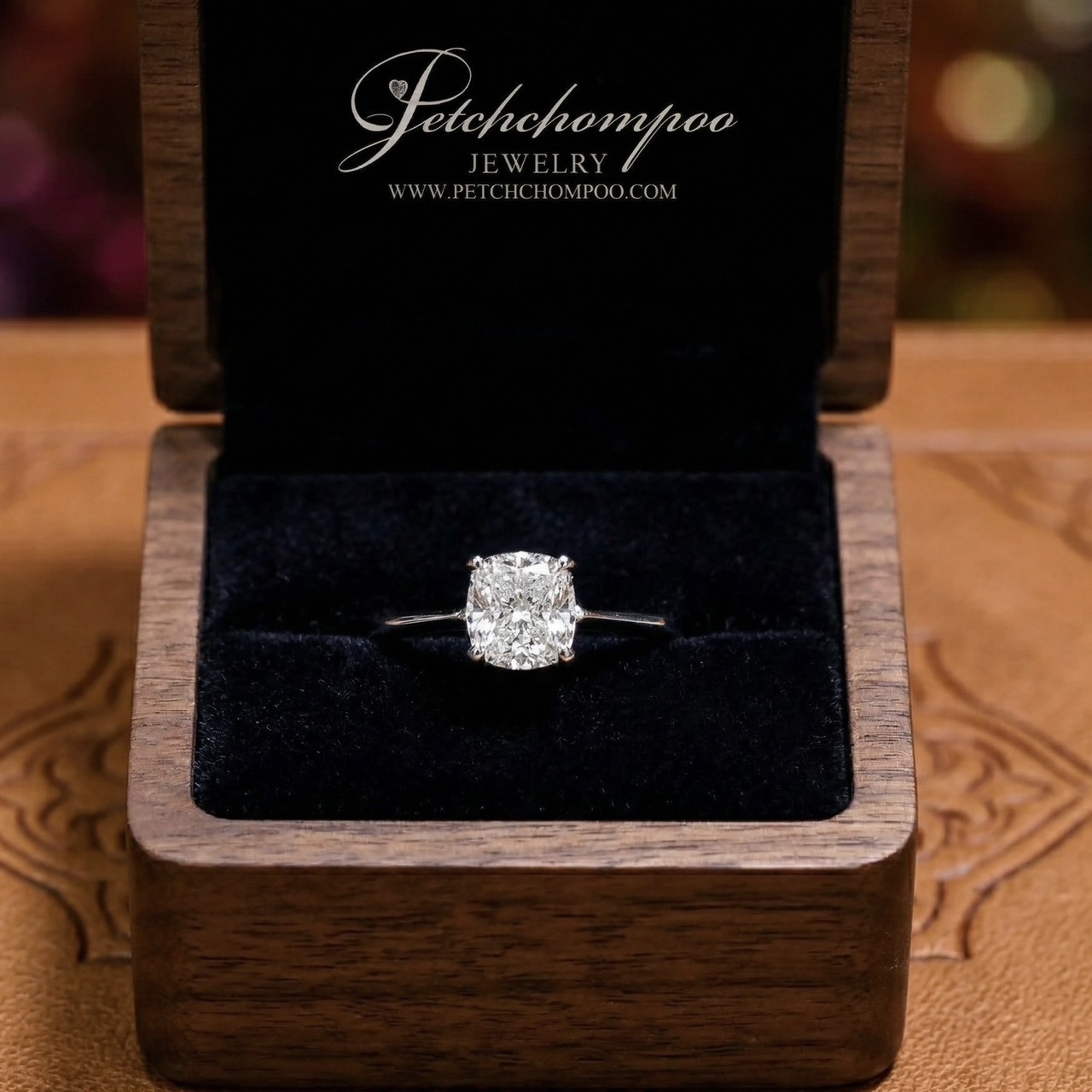 [29759] 1 carat cushion cut E color VVS1 GIA certificate diamond ring Discount 169,000