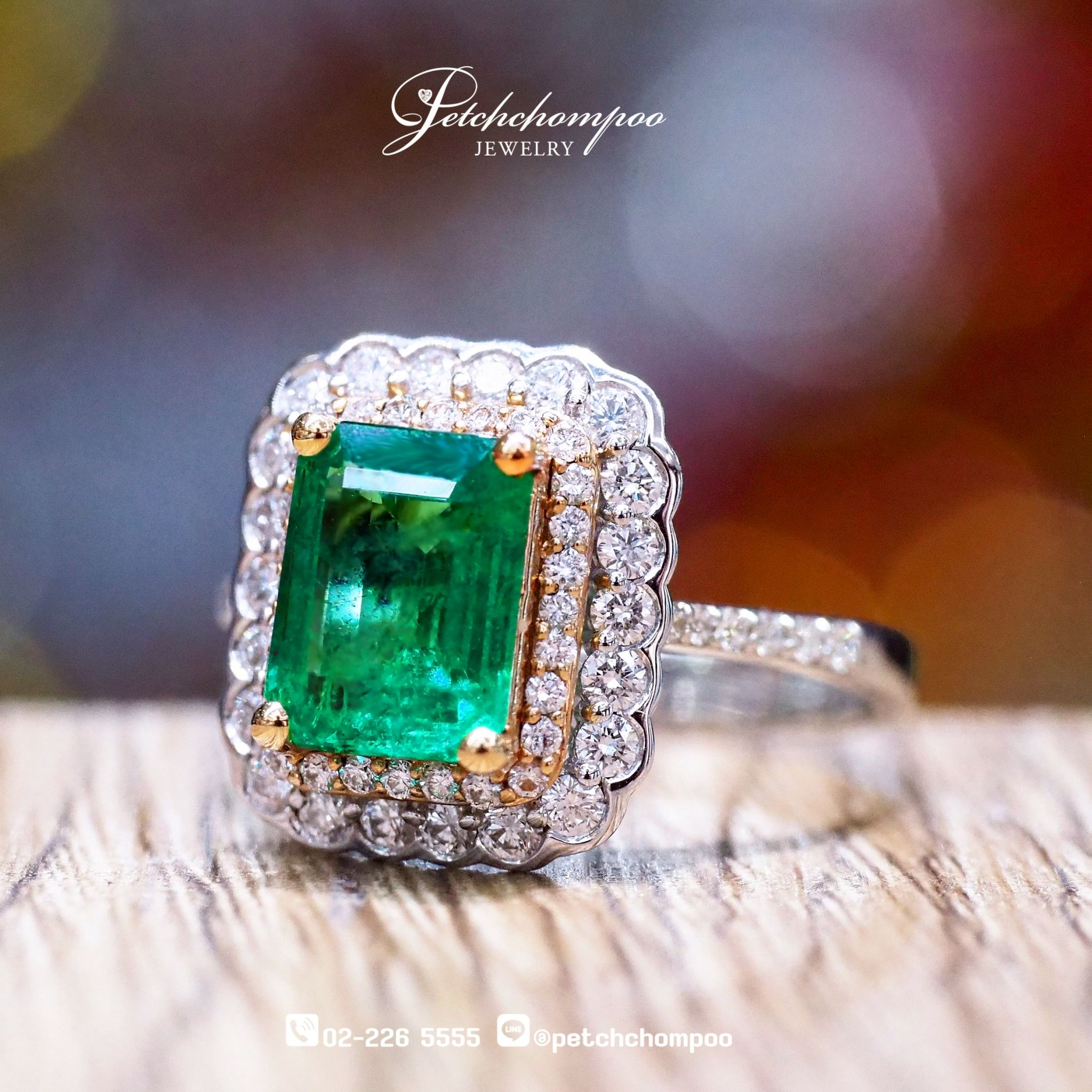 [024471] Emerald with diamond ring  79,000 