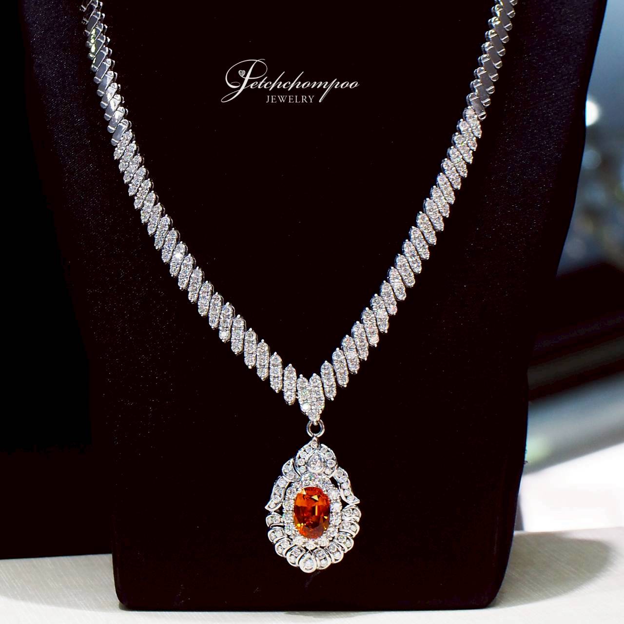 [30674] Royal Saffron Brilliance Royal Yellow Sapphire & Diamond Necklace  399,000 