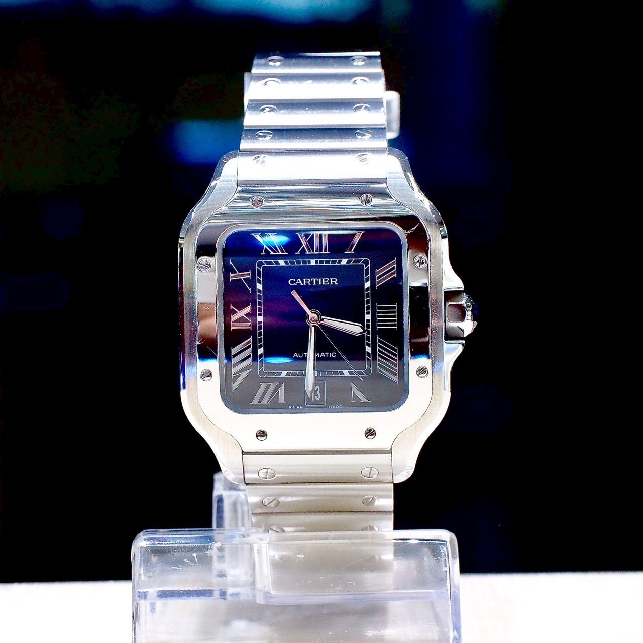 [30387] Cartier santos 100 De cartier Large blue dial  249,000 