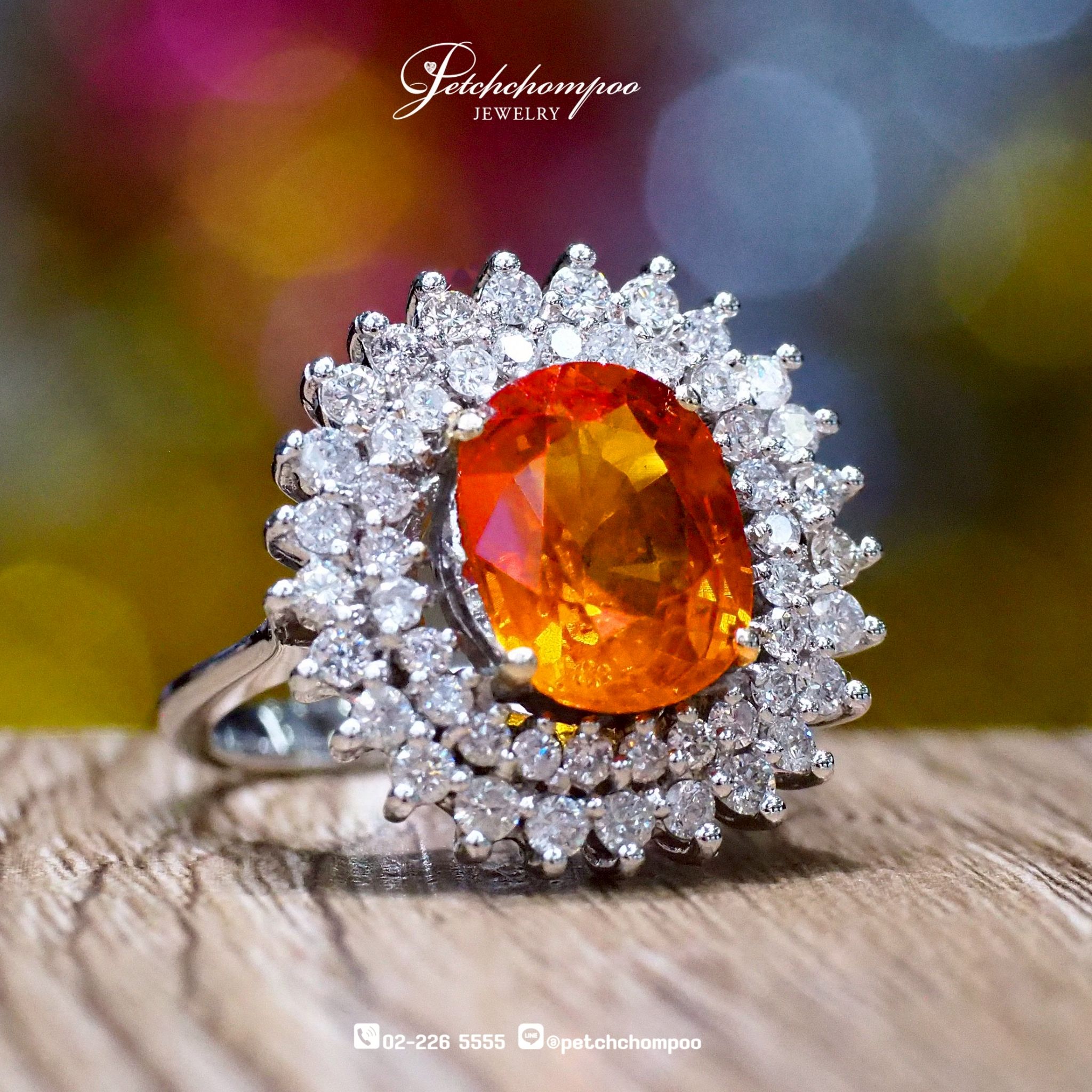 [27540] Yellow Saphire ring with diamonds  69,000 