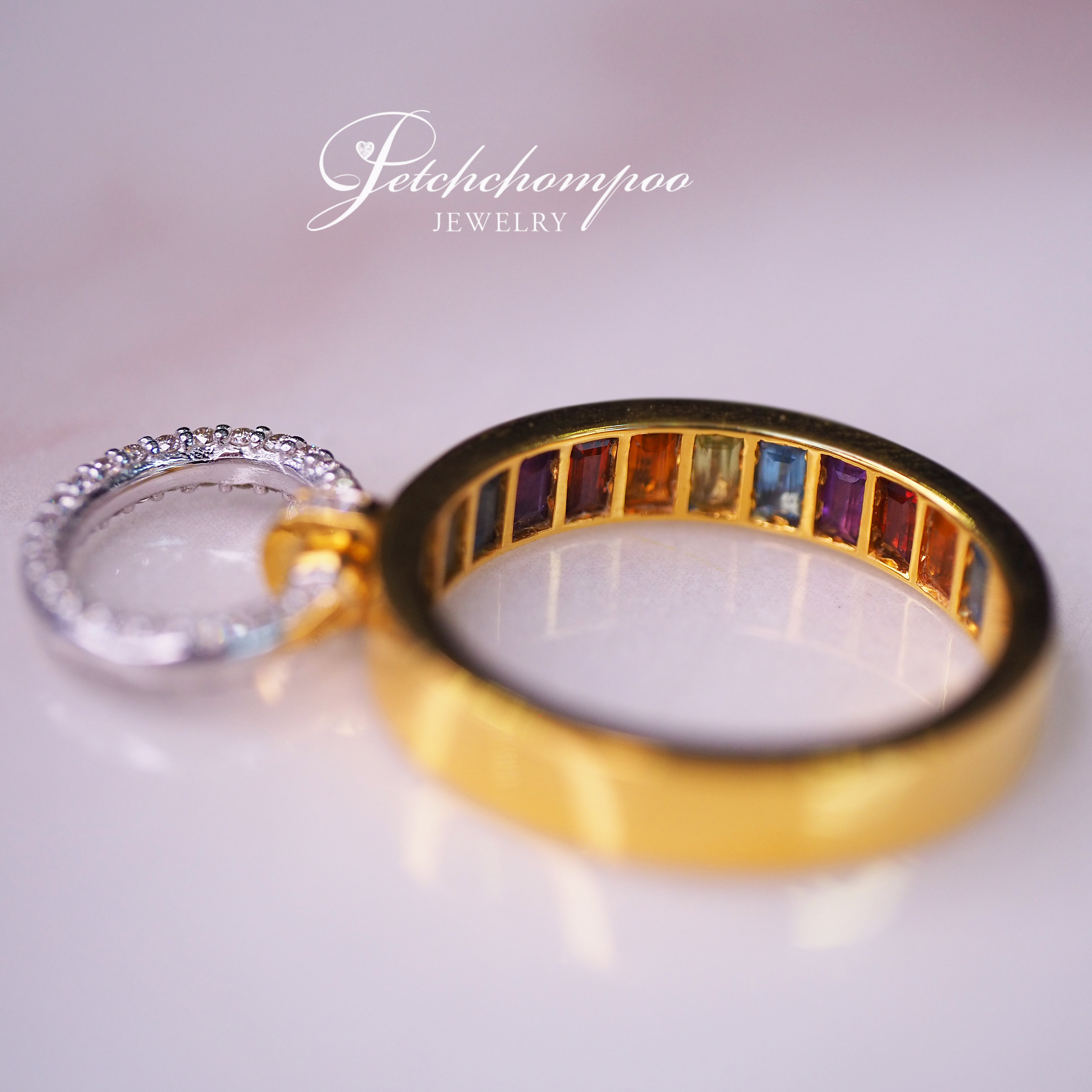 [25948] Diamond with Multicolor Stone Ring  39,000 