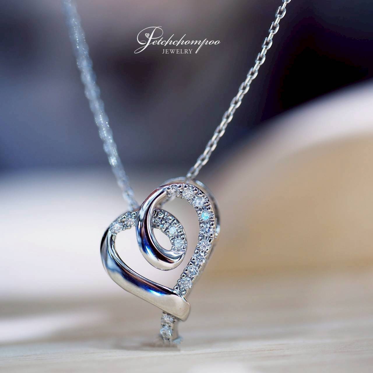 [30654] สร้อยคอเพชรหัวใจ Eternal Swirl Heart เกลียวรัก  25,000 