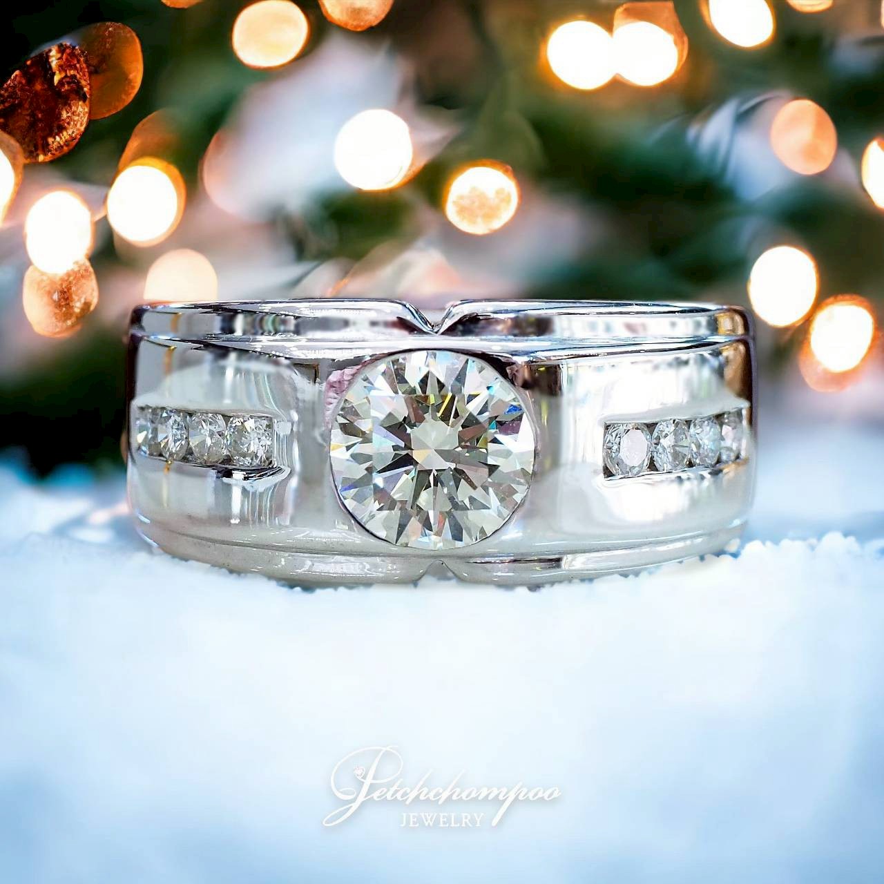 [28374] Men's center diamond ring, 1 carat Discount 149,000