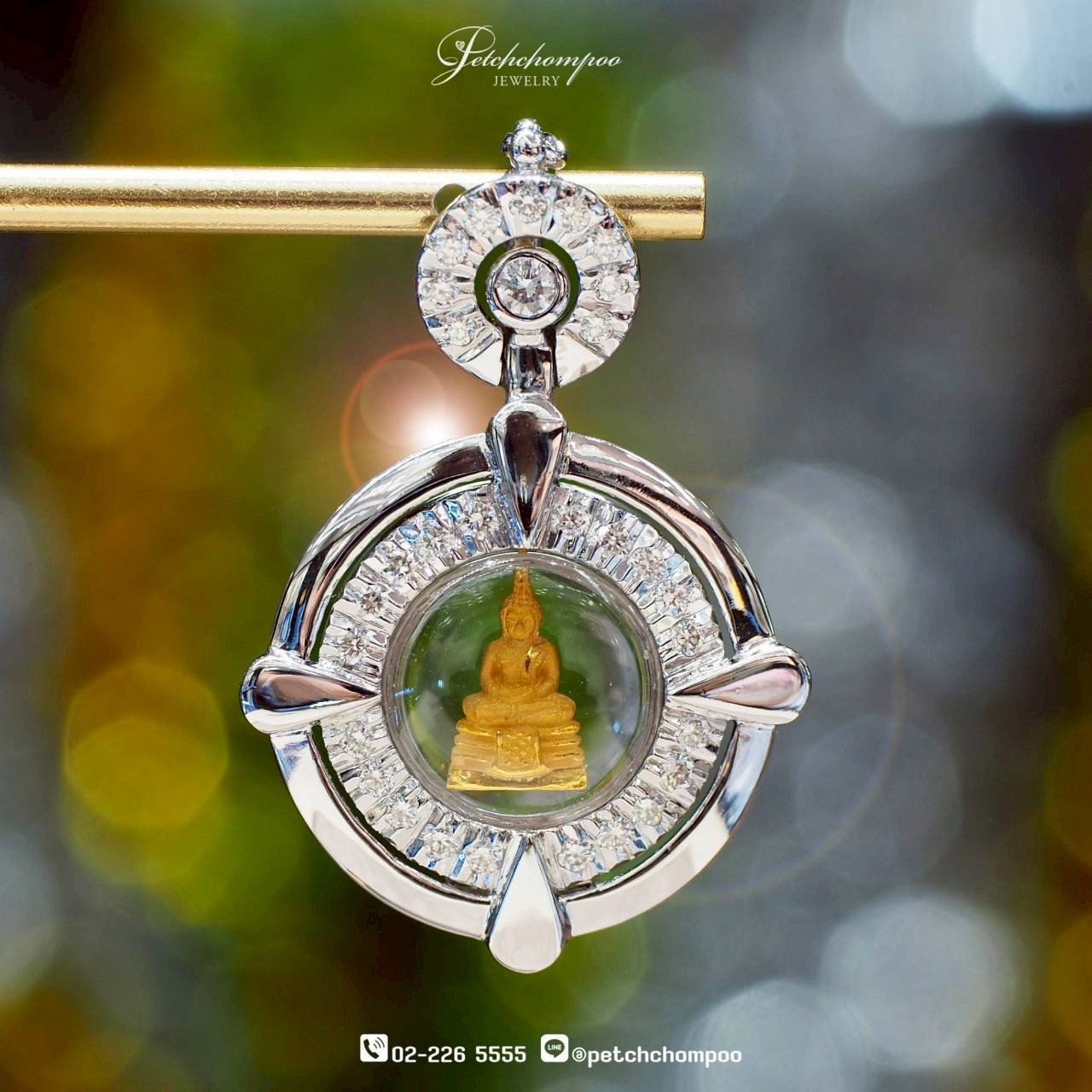 [30295] Sacred Light™ – Luang Pho Sothorn Diamond Pendant in Timeless Luxury  49,000 