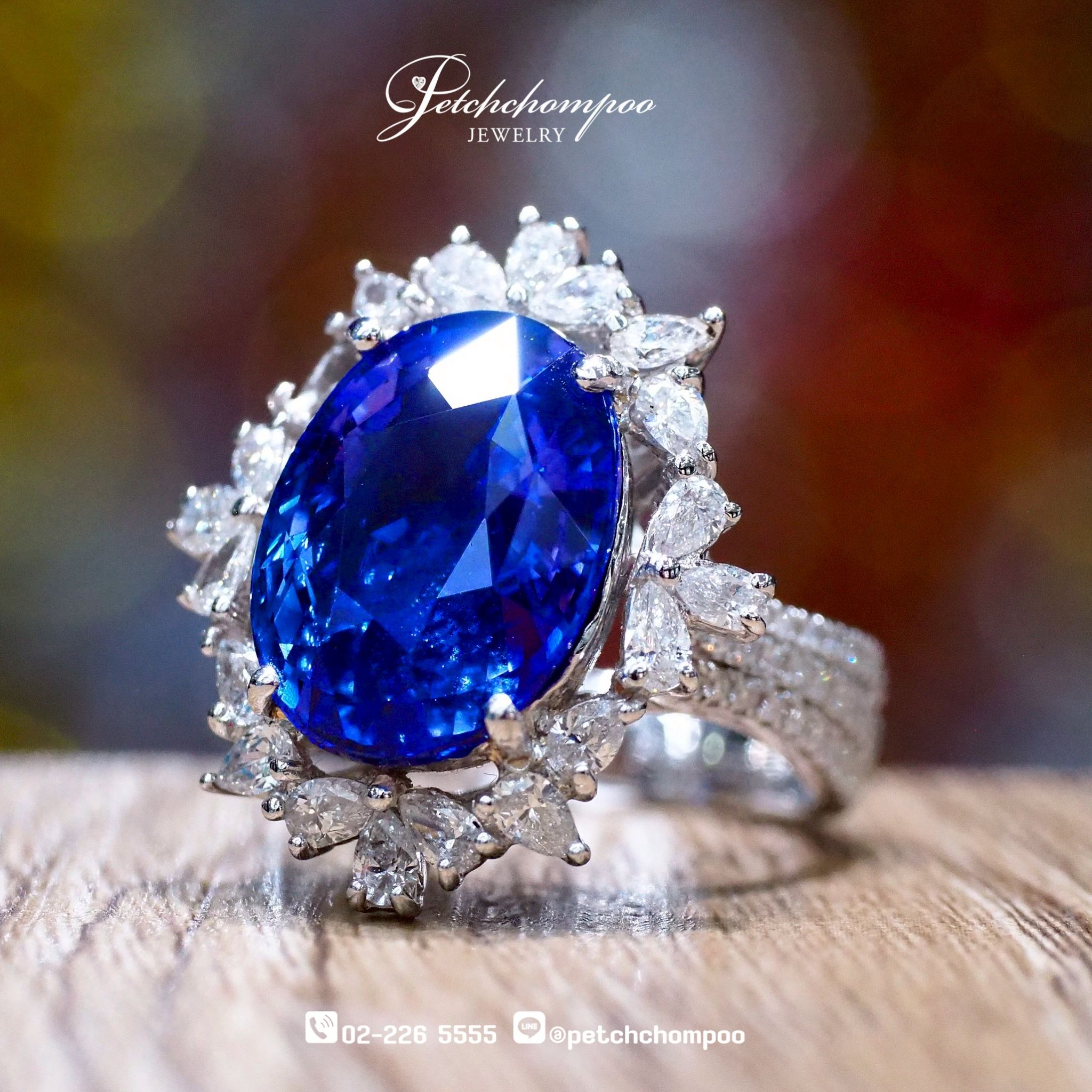 [021690] Ceylon Blue Sapphire With AIGS Certificate Ring  890,000 
