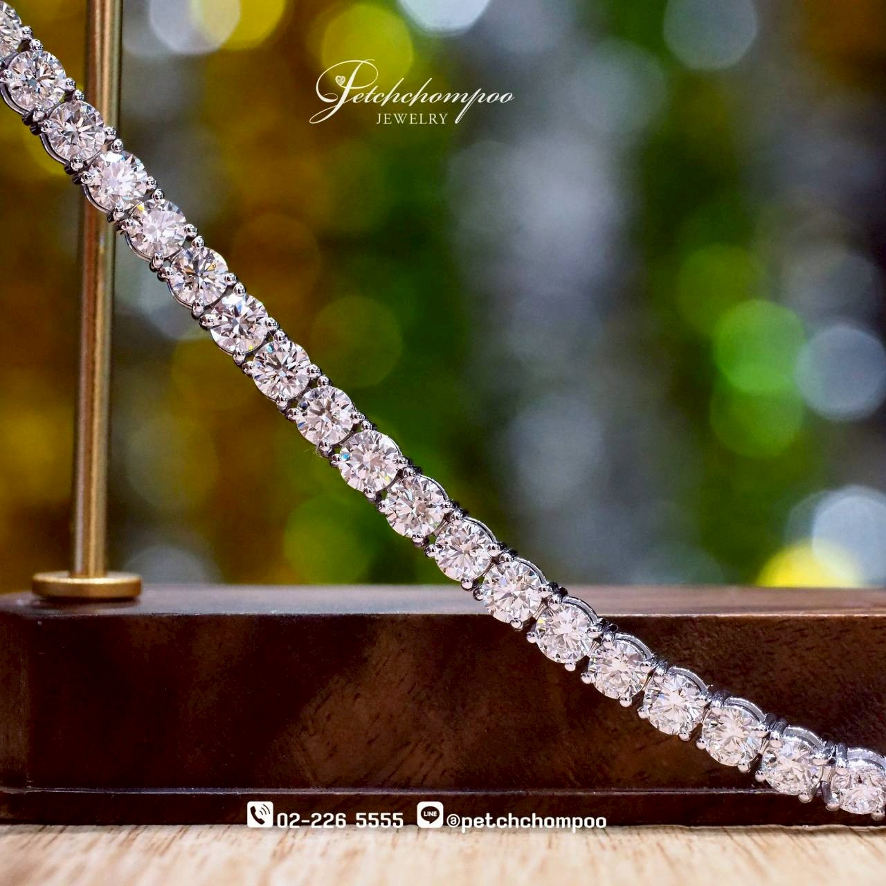 [30145] Brilliance Symphony™ สร้อยข้อมือเพชรเรียงเม็ดหรู 31 ตัง  390,000 