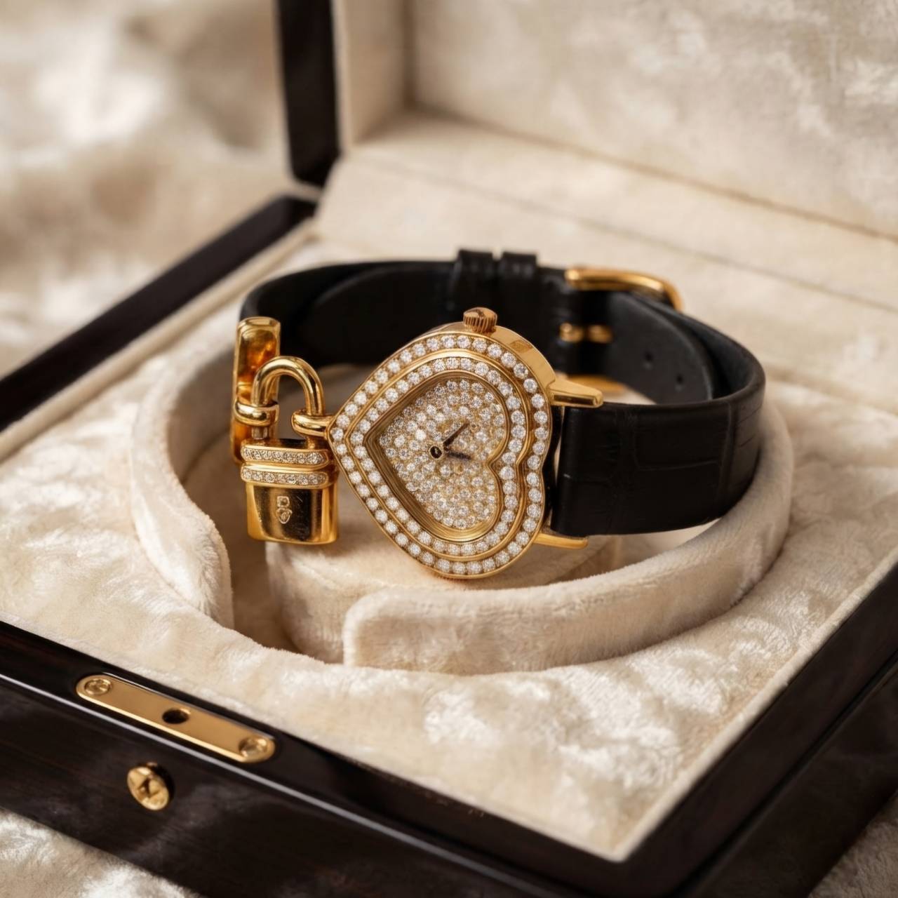 [26562] Rare Corum Heart Locket Diamond 18K  299,000 