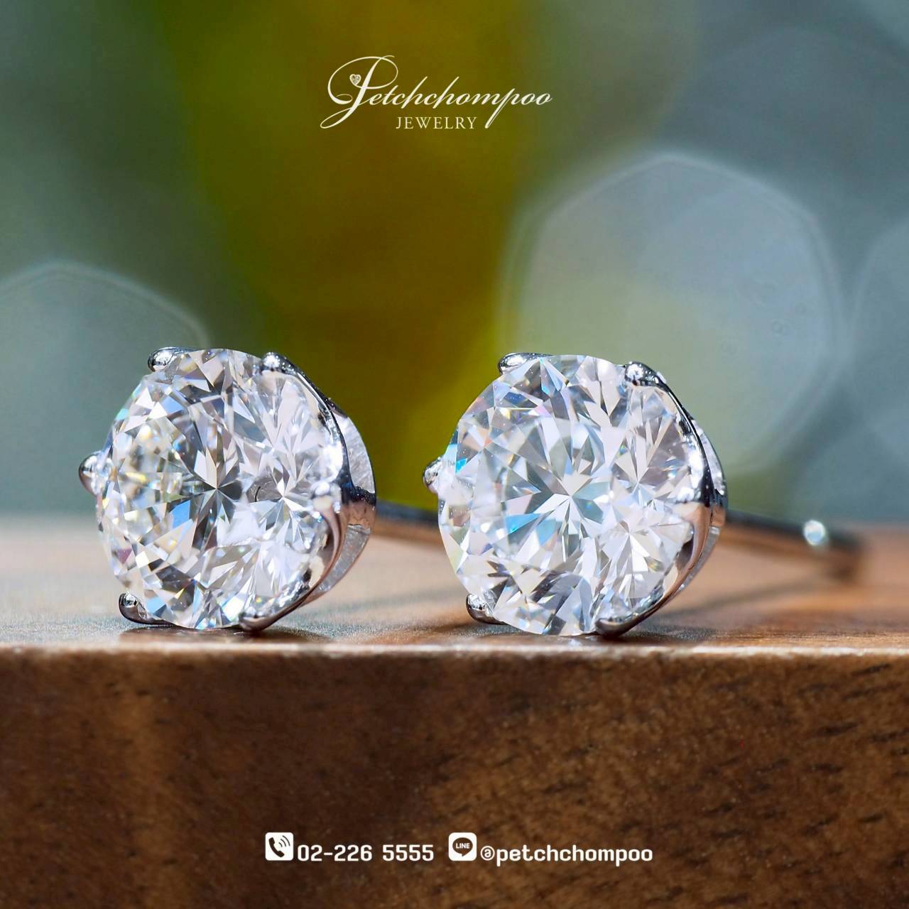 [30303] Brilliance Twins™ Diamond earrings, each weighing 1.21 carats | G VVS1/VVS2 GIA Discount 390,000