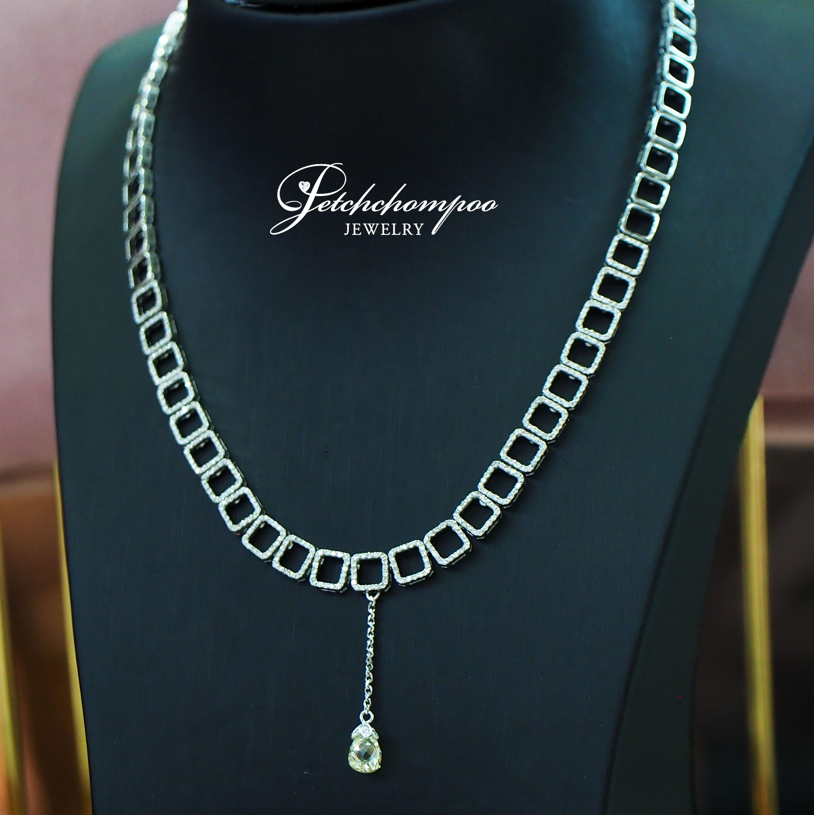 [26998] 2.20 ct briorate-cut diamond pendant necklace Discount 199,000