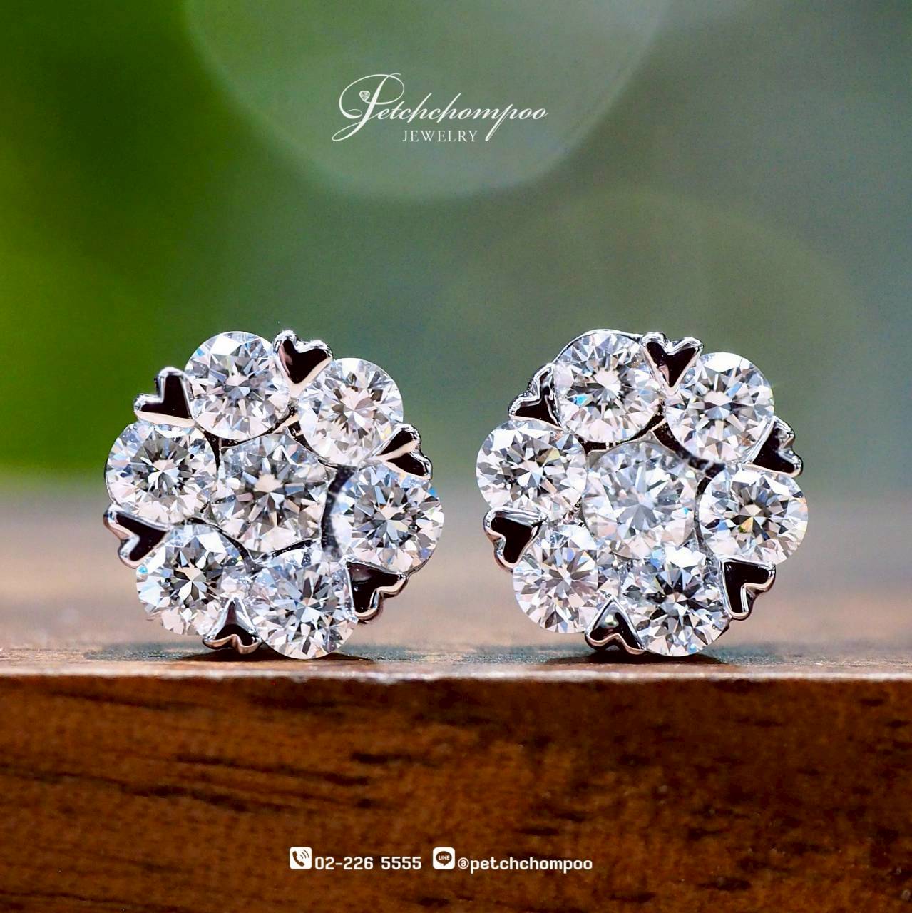 [30452] Brilliant Bloom™ 0.68 carat diamond earrings  39,000 