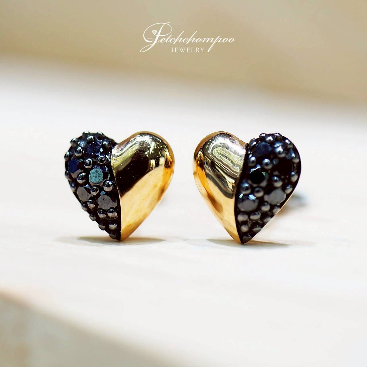 [30650] ต่างหูเพชร Black Diamond Midnight Heart หัวใจรัตติกาล  12,900 