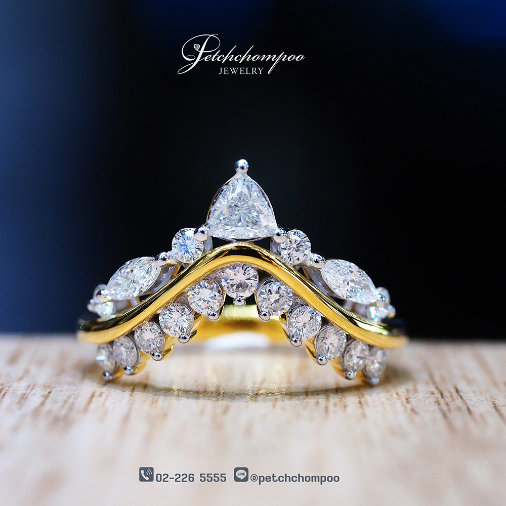 [30503] แหวนเพชรมงกุฏ "The Regal Crest"  59,000 