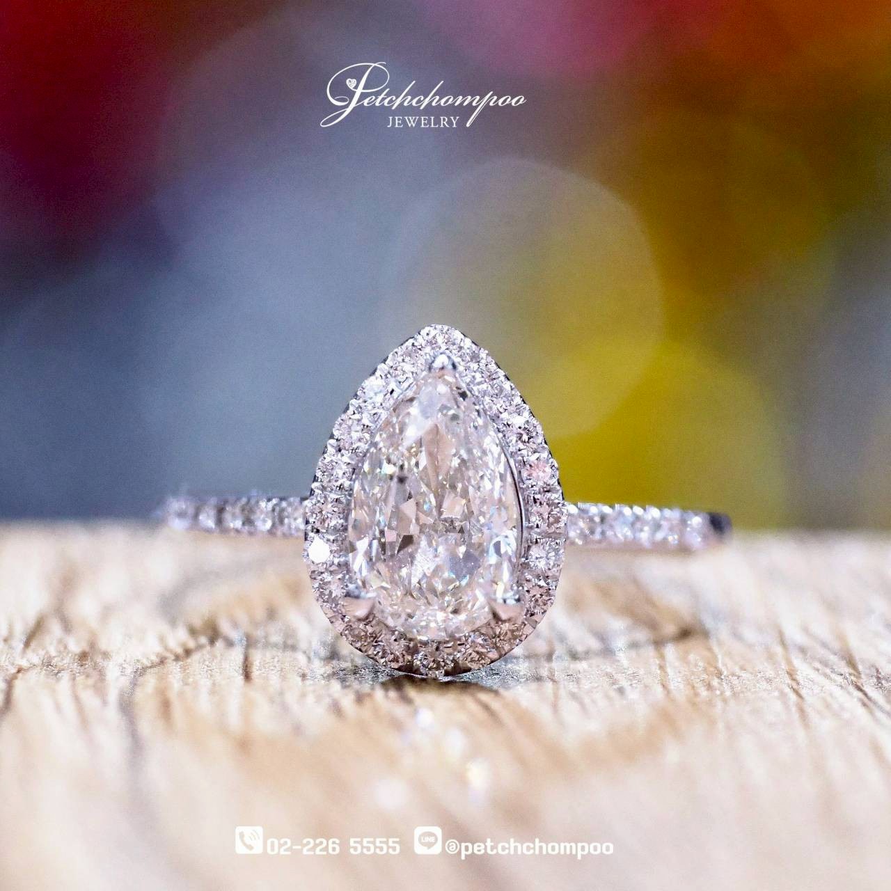 [26908] Brilliant Dewdrop™ 1.01 ct Pear-Shaped Diamond Ring | I VS2 AIG Discount 69,000