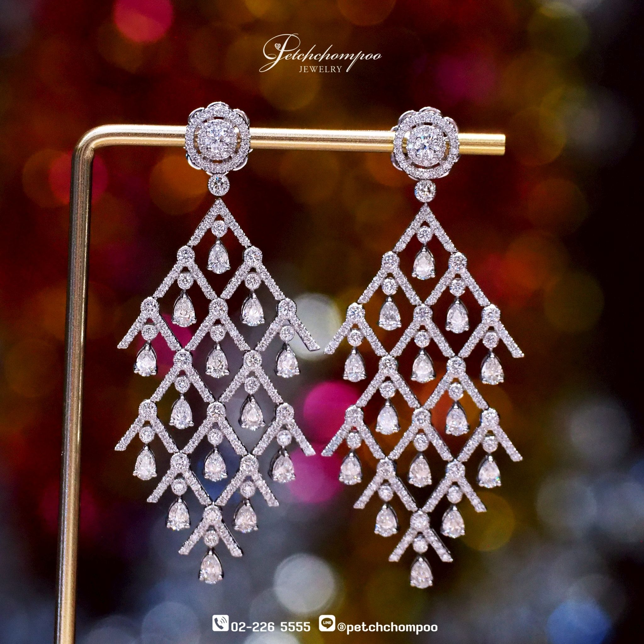 [27726] diamond earrings 8.40 carats Discount 399,000