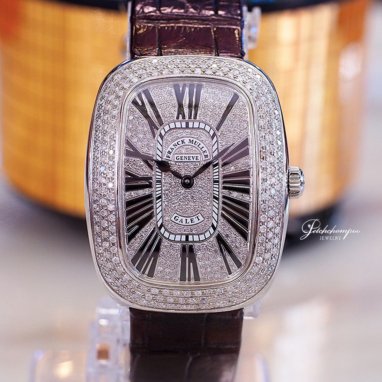 [31105] Franck Muller Galet ฝังเพชรแท้  125,000 