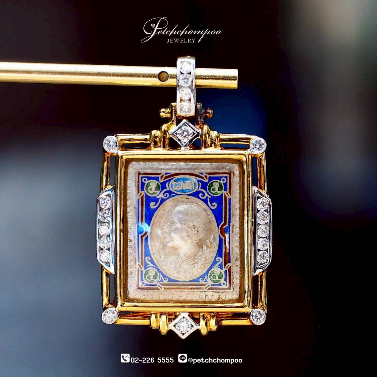 [30520] จี้พ่อหลวงรัชกาลที่ 5 Royal Legacy Rama V™ ประดับเพชร  59,000 