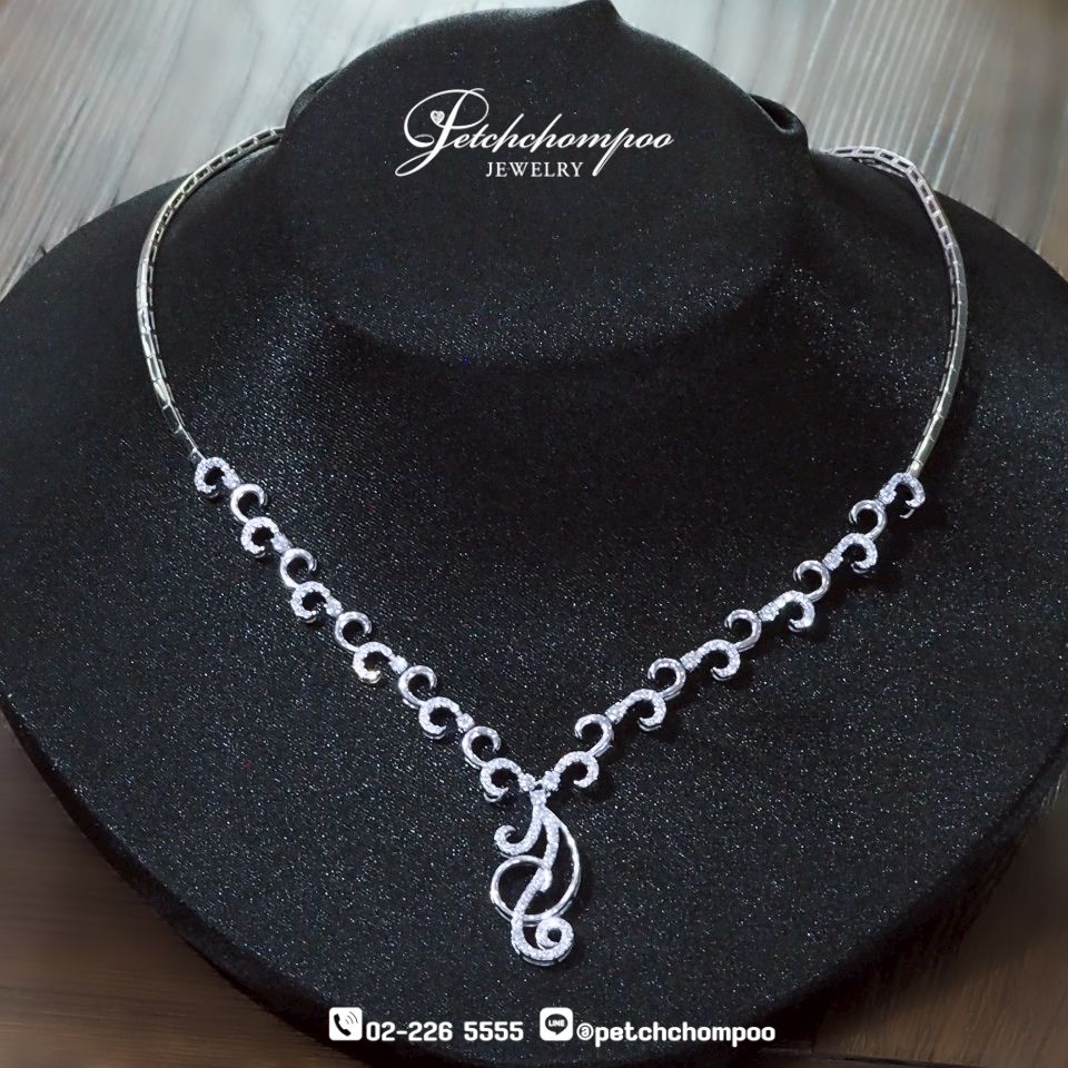 [25799] สร้อยคอเพชรระย้า  119,000 
