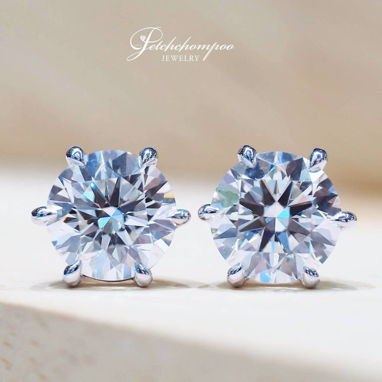 [30750] Eternal Twin Brilliance  2 carats diamond earrings | G VS1/VVS2 3EX HRD Discount 1,250,000