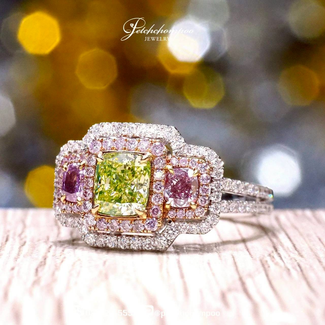 [28508] “Enchanted Radiance” Green Diamond Ring – 1.19 Carats (GIA Certified) Discount 550,000