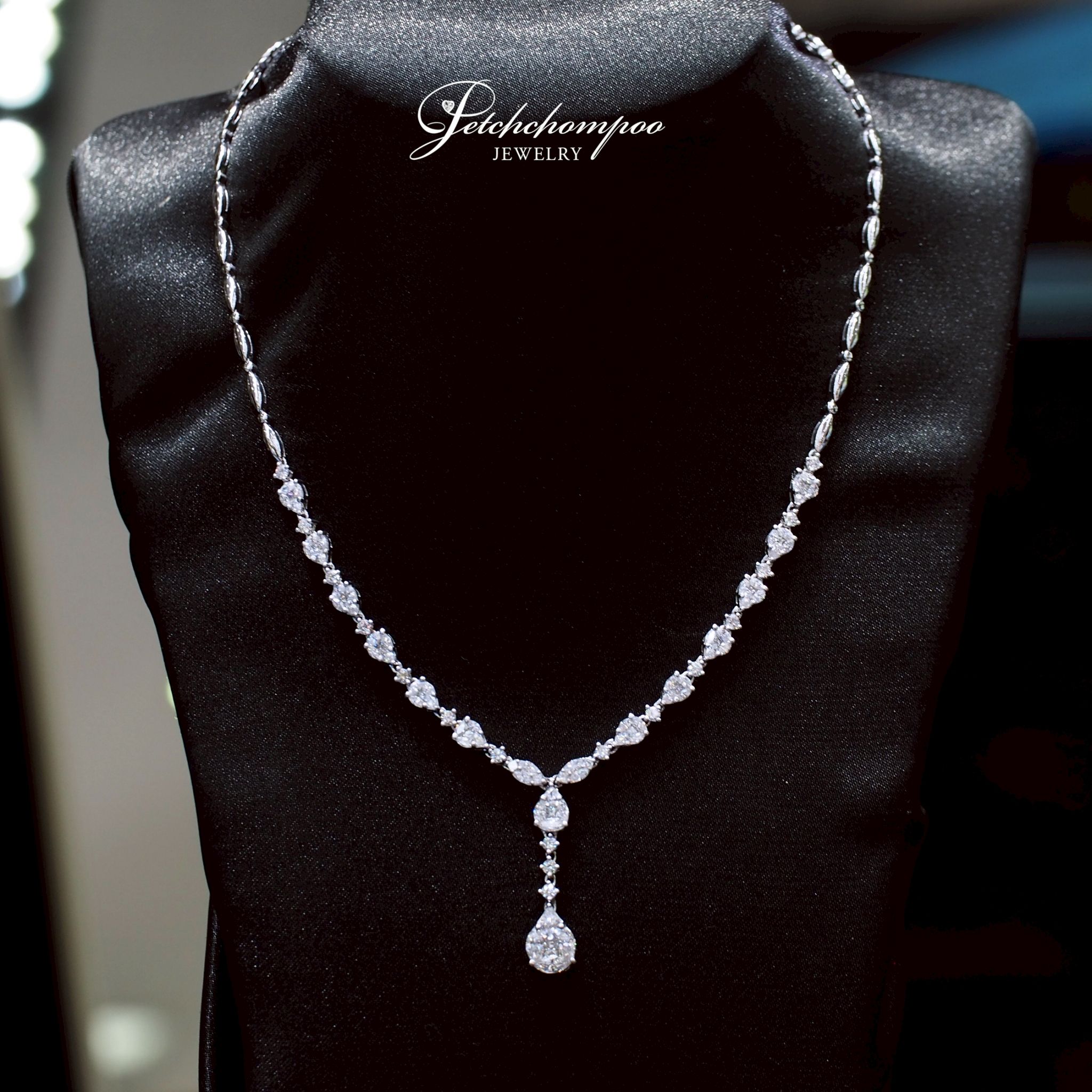 [29494] Diamond Cascade™ สร้อยเพชรทรงหยดน้ำ 3.36 กะรัต  199,000 