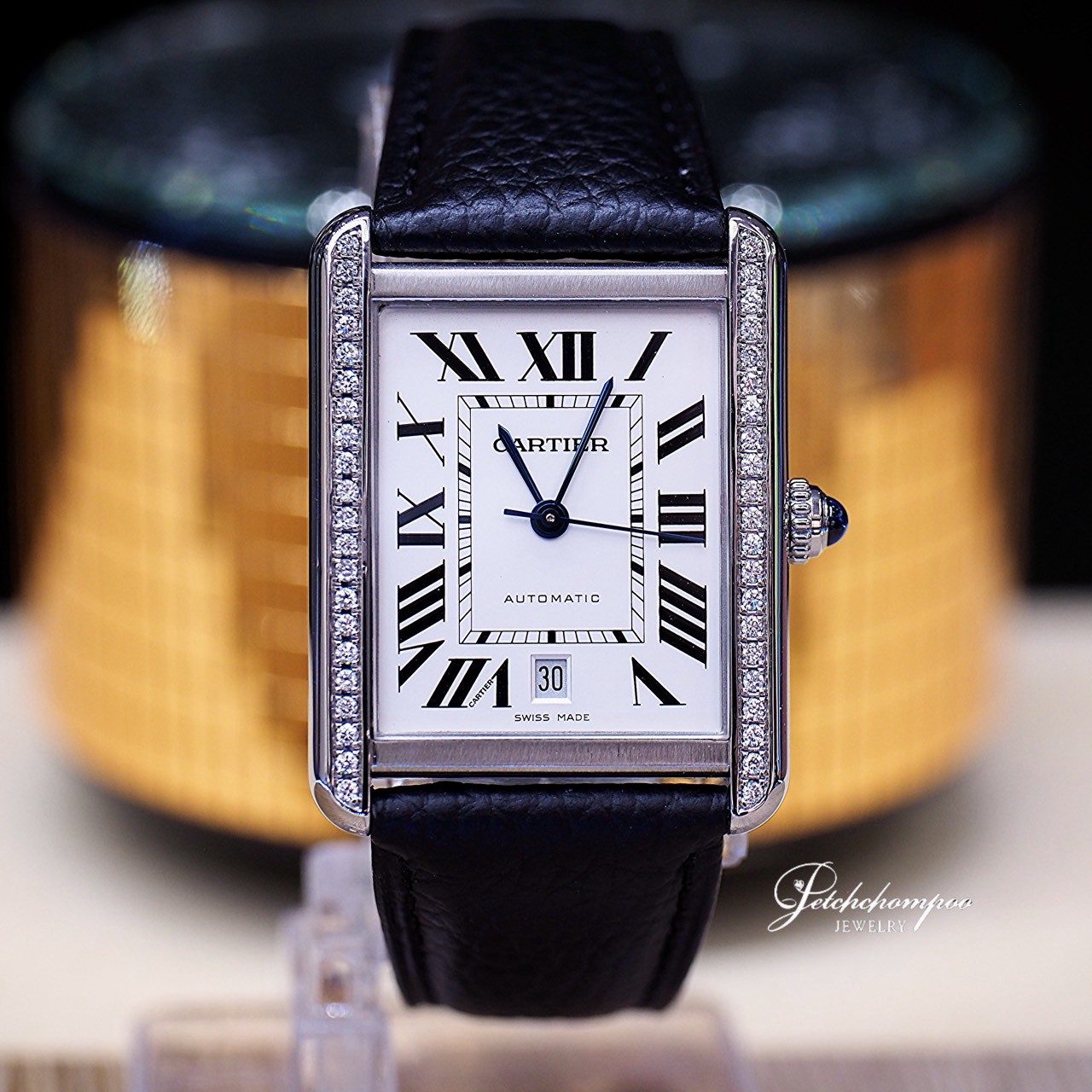 [31010] CARTIER Tank XL Diamond Afterset  110,000 