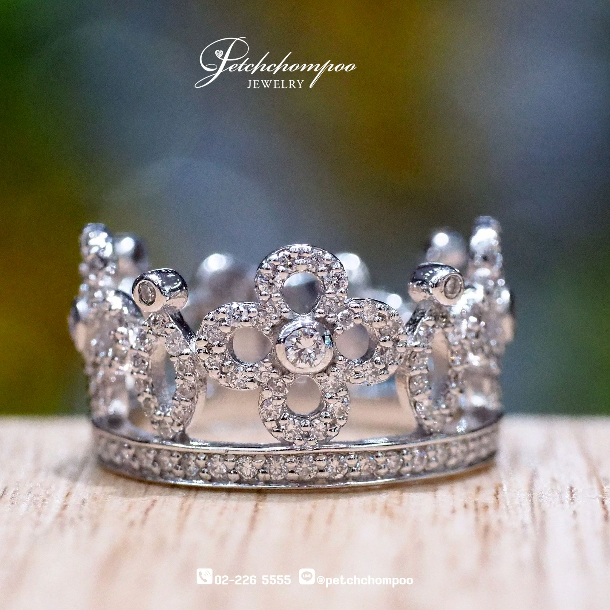[022161] แหวนเพชรมงกุฏ  49,000 