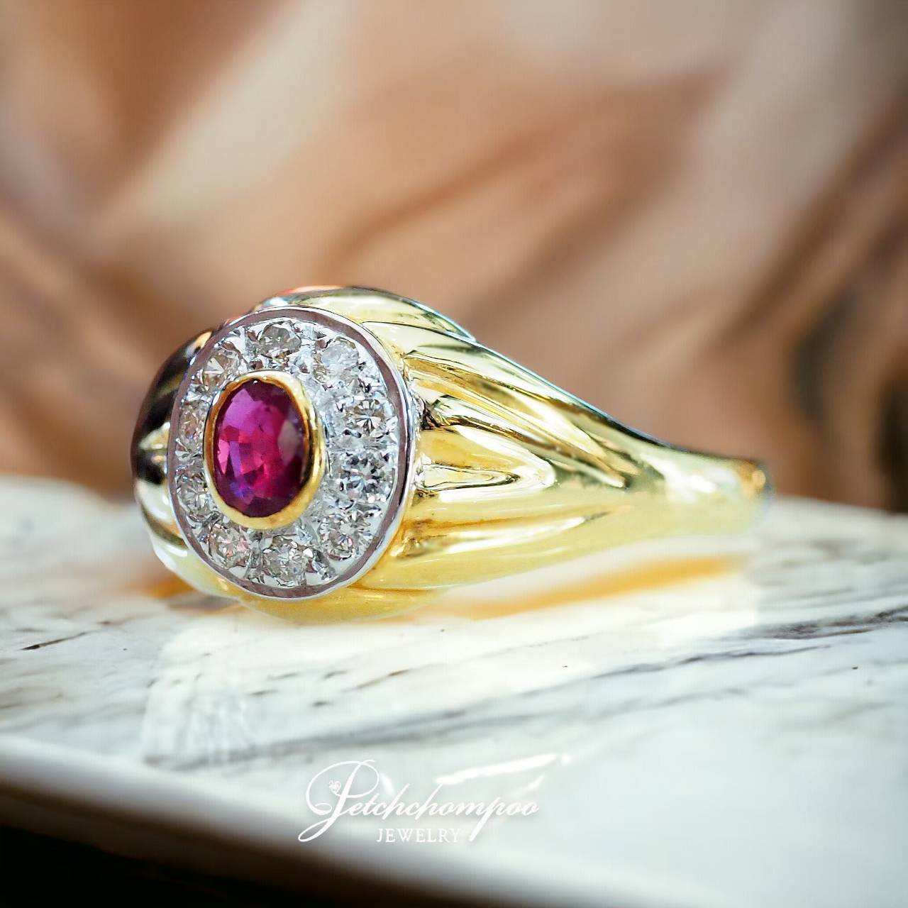 [29089] Ruby and diamond ring  39,000 