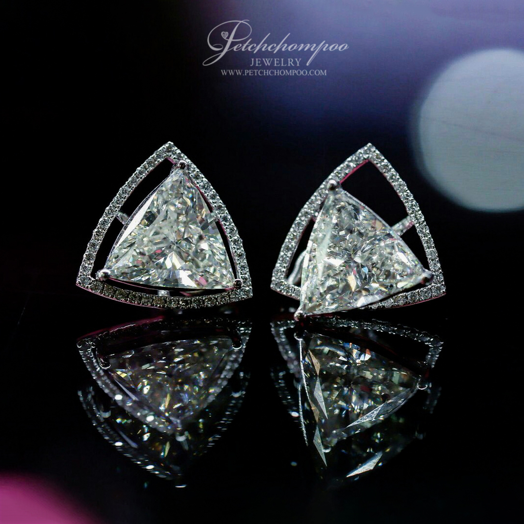 [021616] Diamond earrings trilliant cut Discount 1,590,000